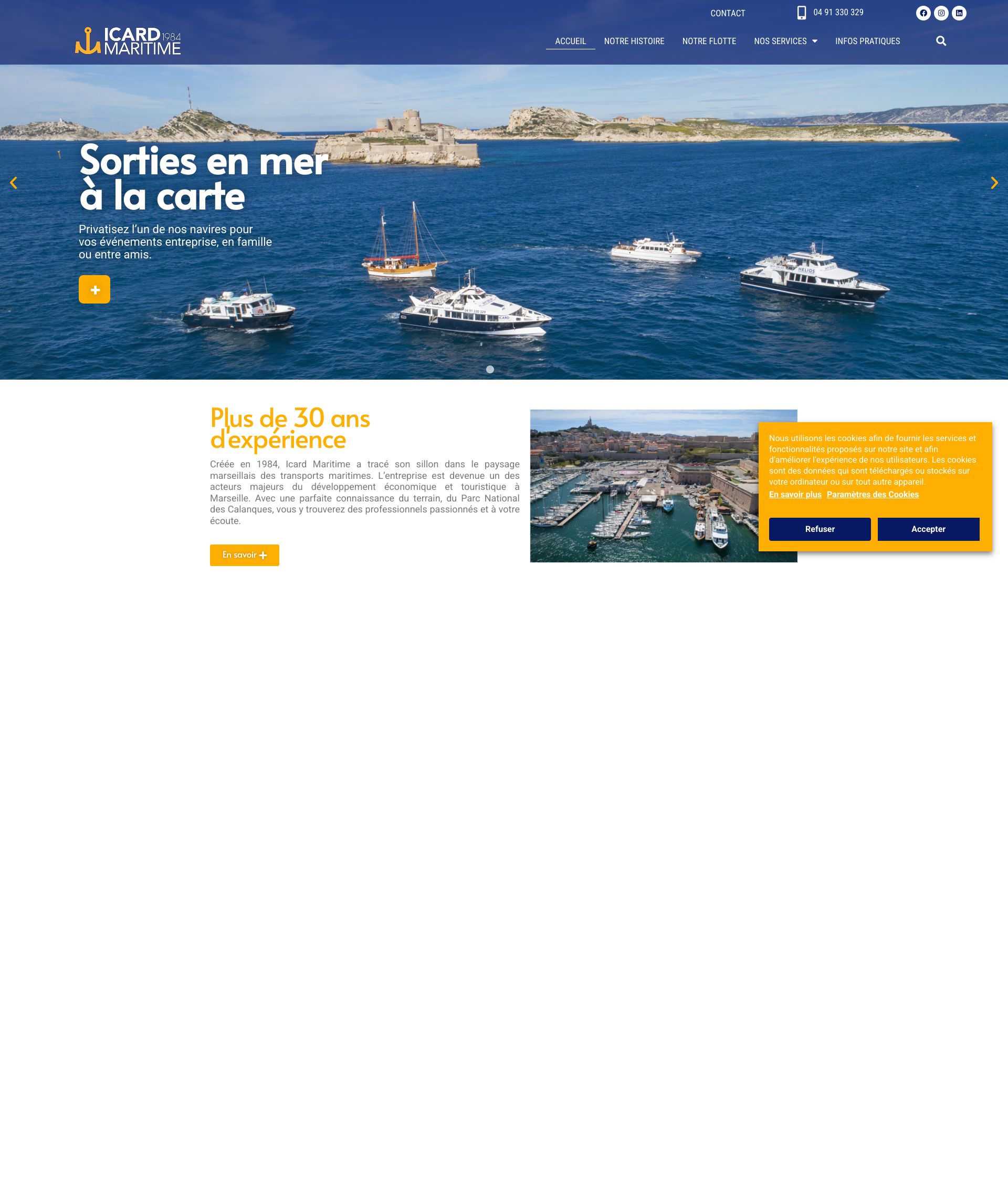 Aperçu du site