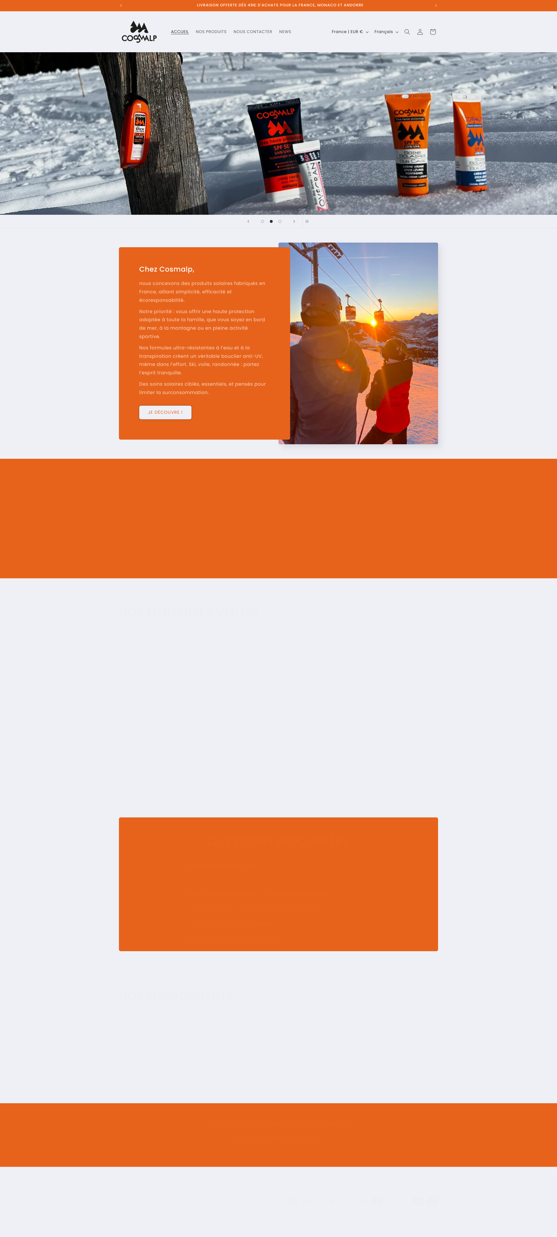 Aperçu du site