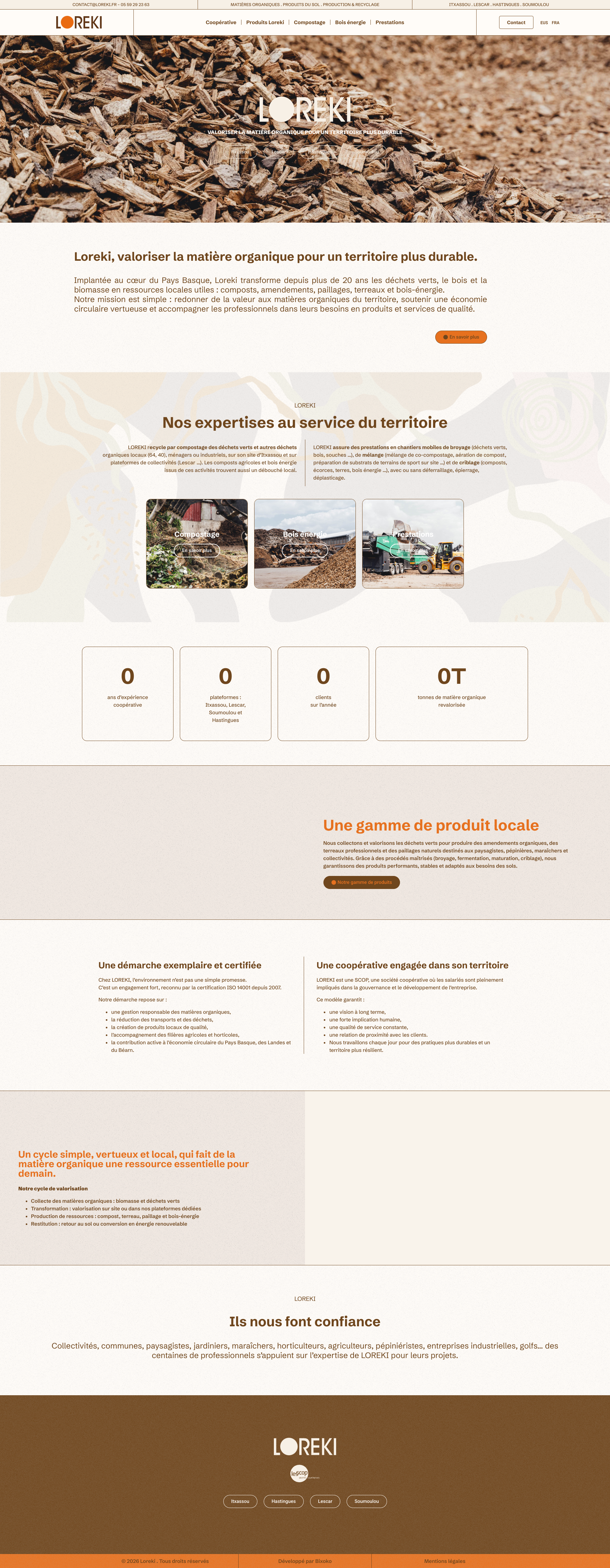 Aperçu du site