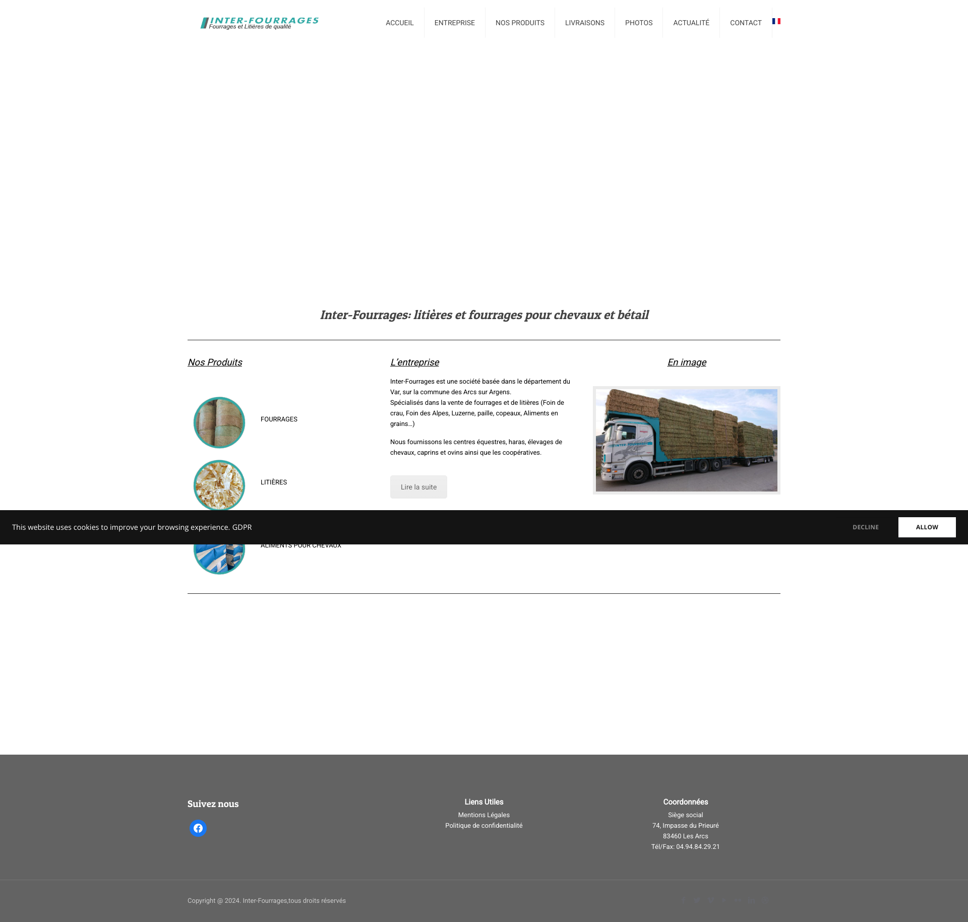 Aperçu du site