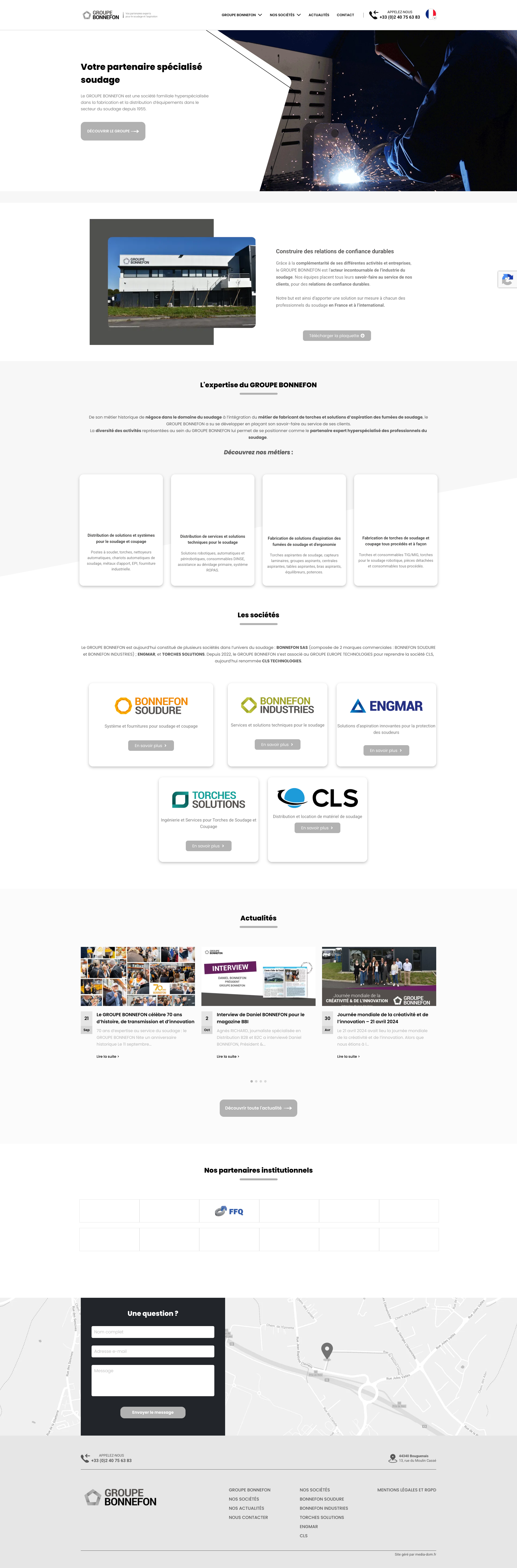 Aperçu du site
