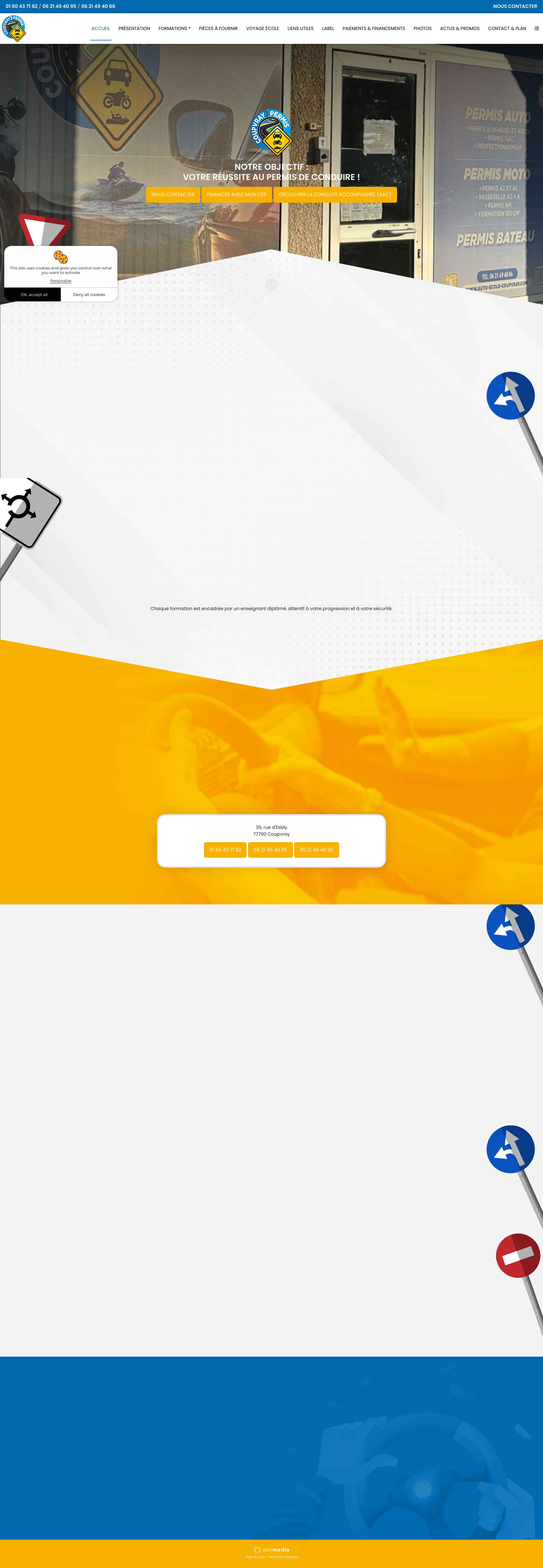 Aperçu du site