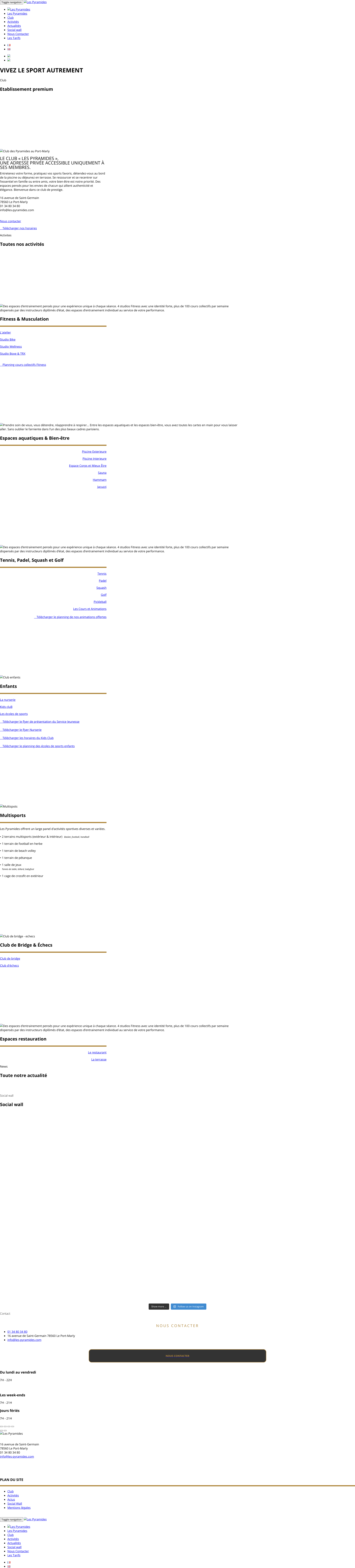 Aperçu du site