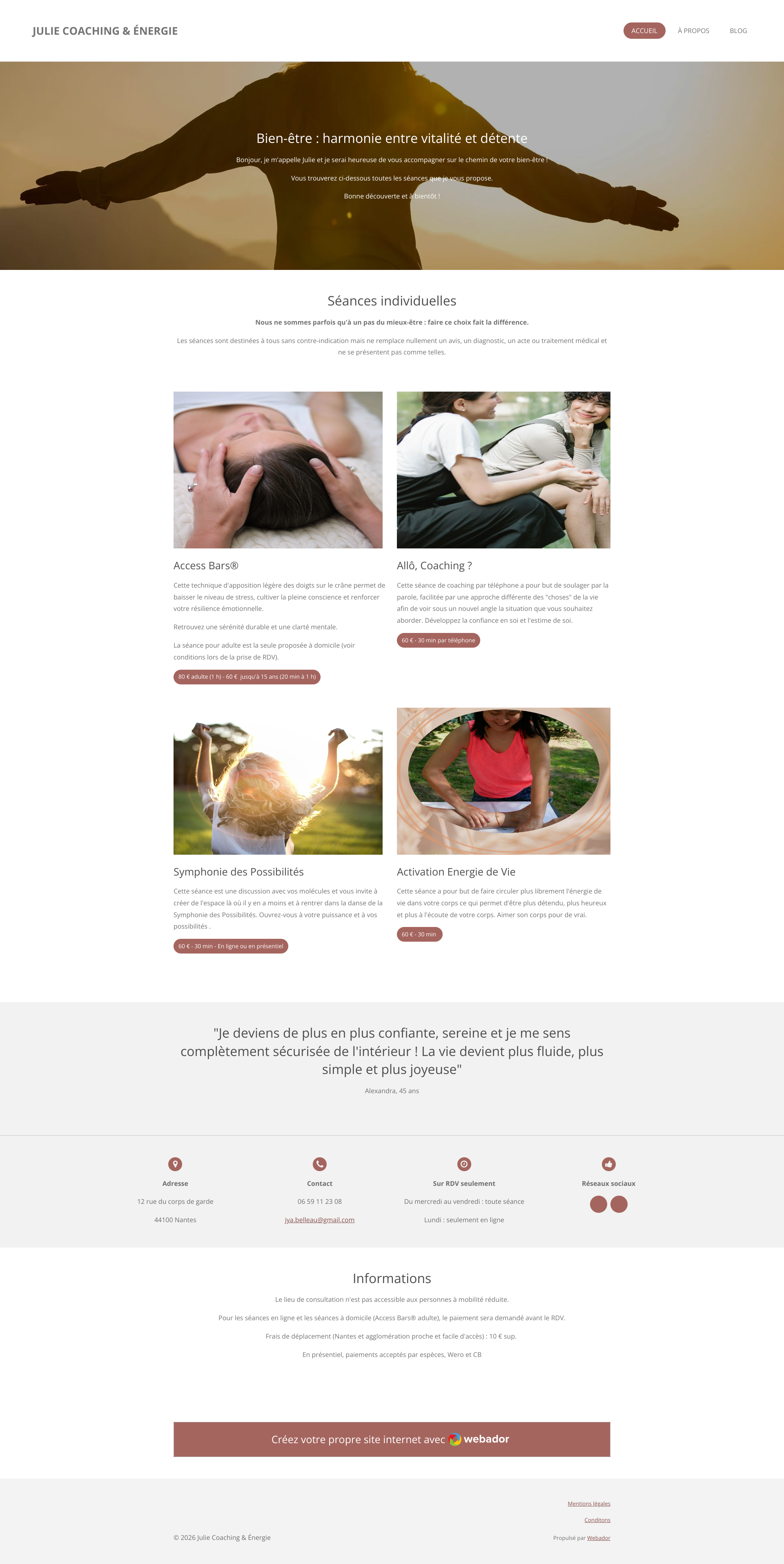 Aperçu du site