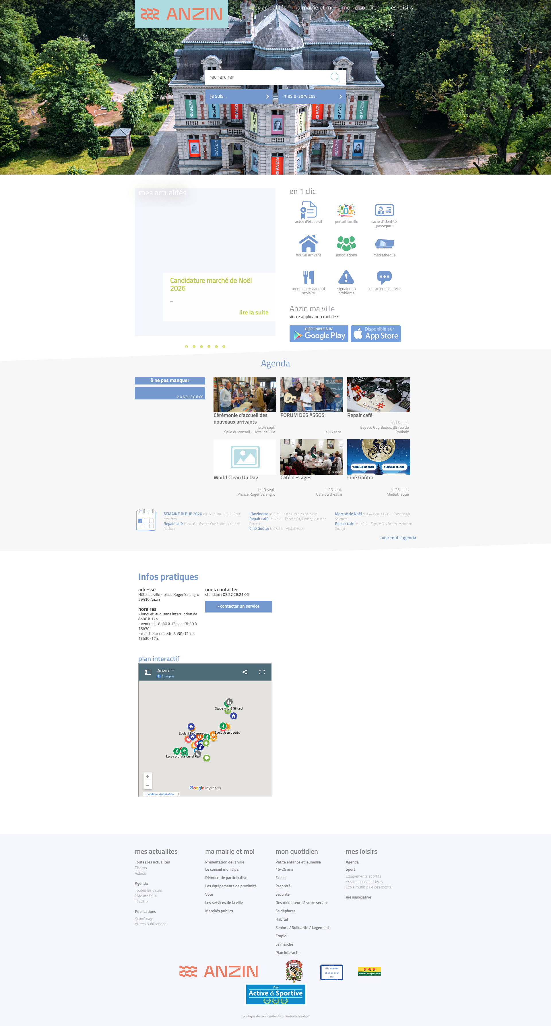 Aperçu du site