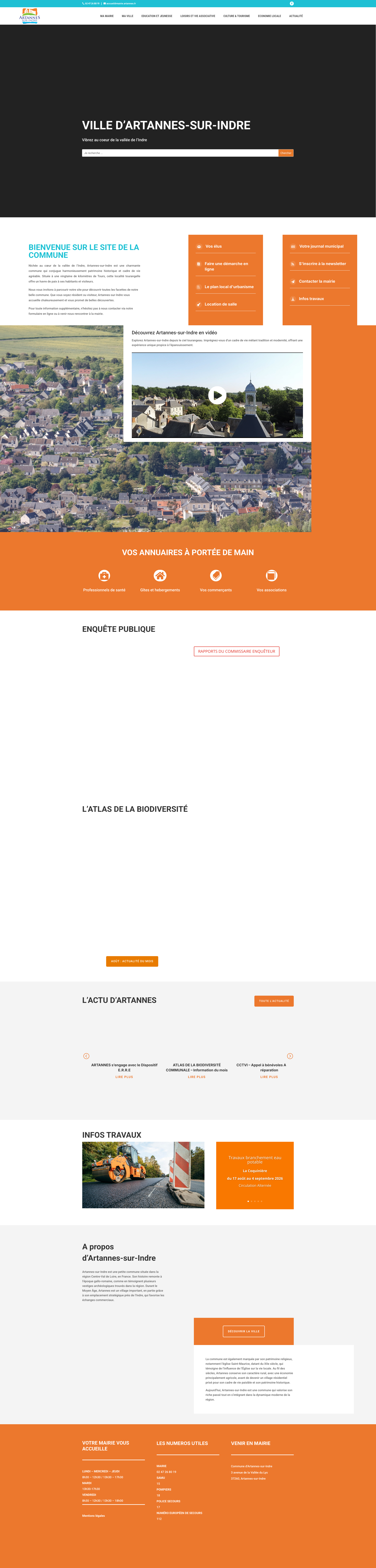 Aperçu du site
