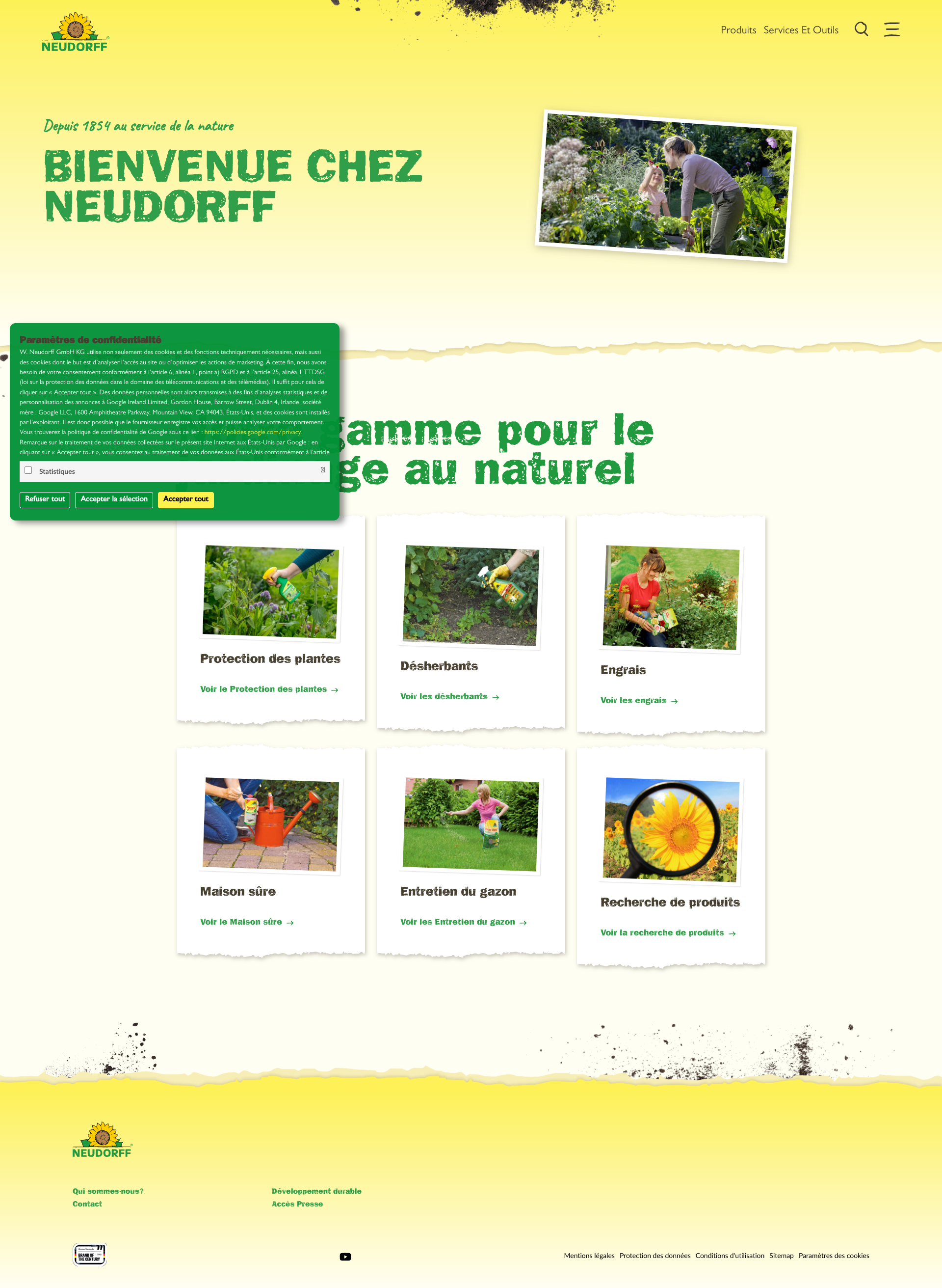 Aperçu du site