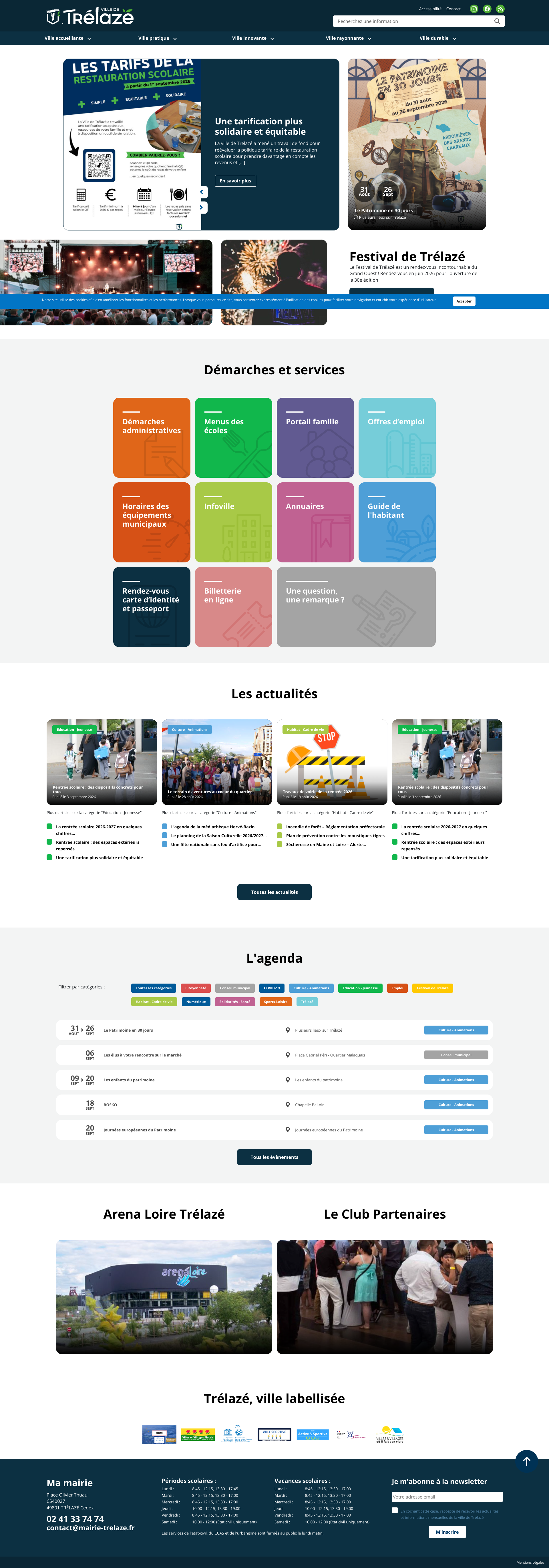 Aperçu du site