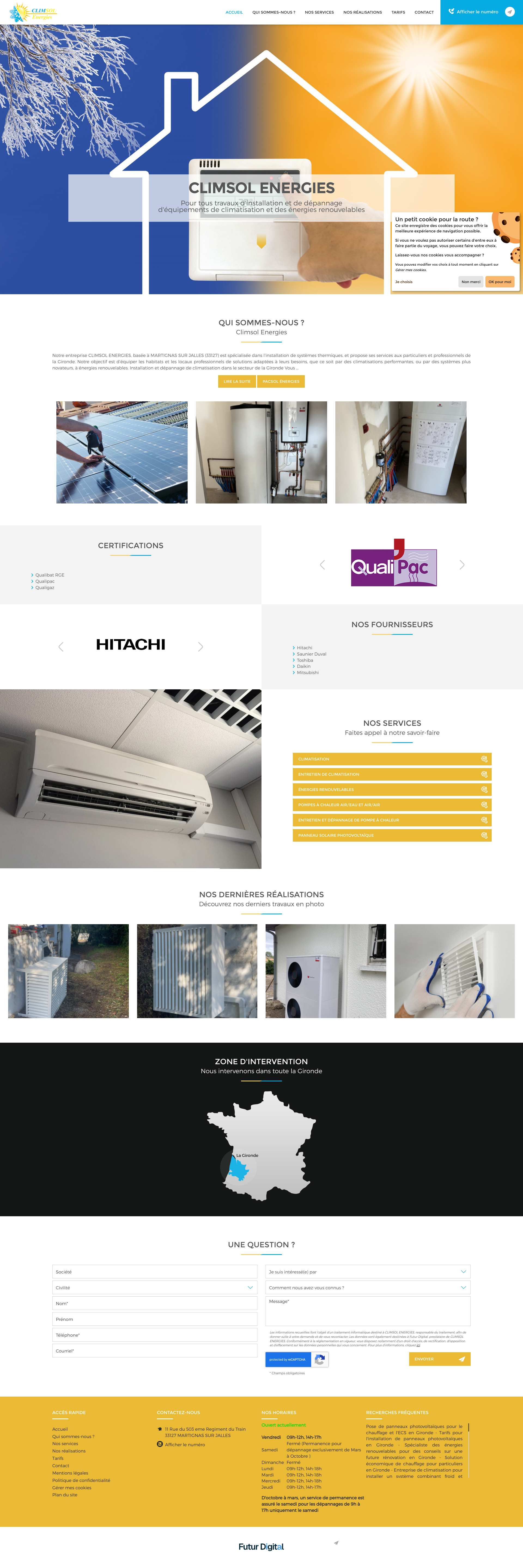 Aperçu du site