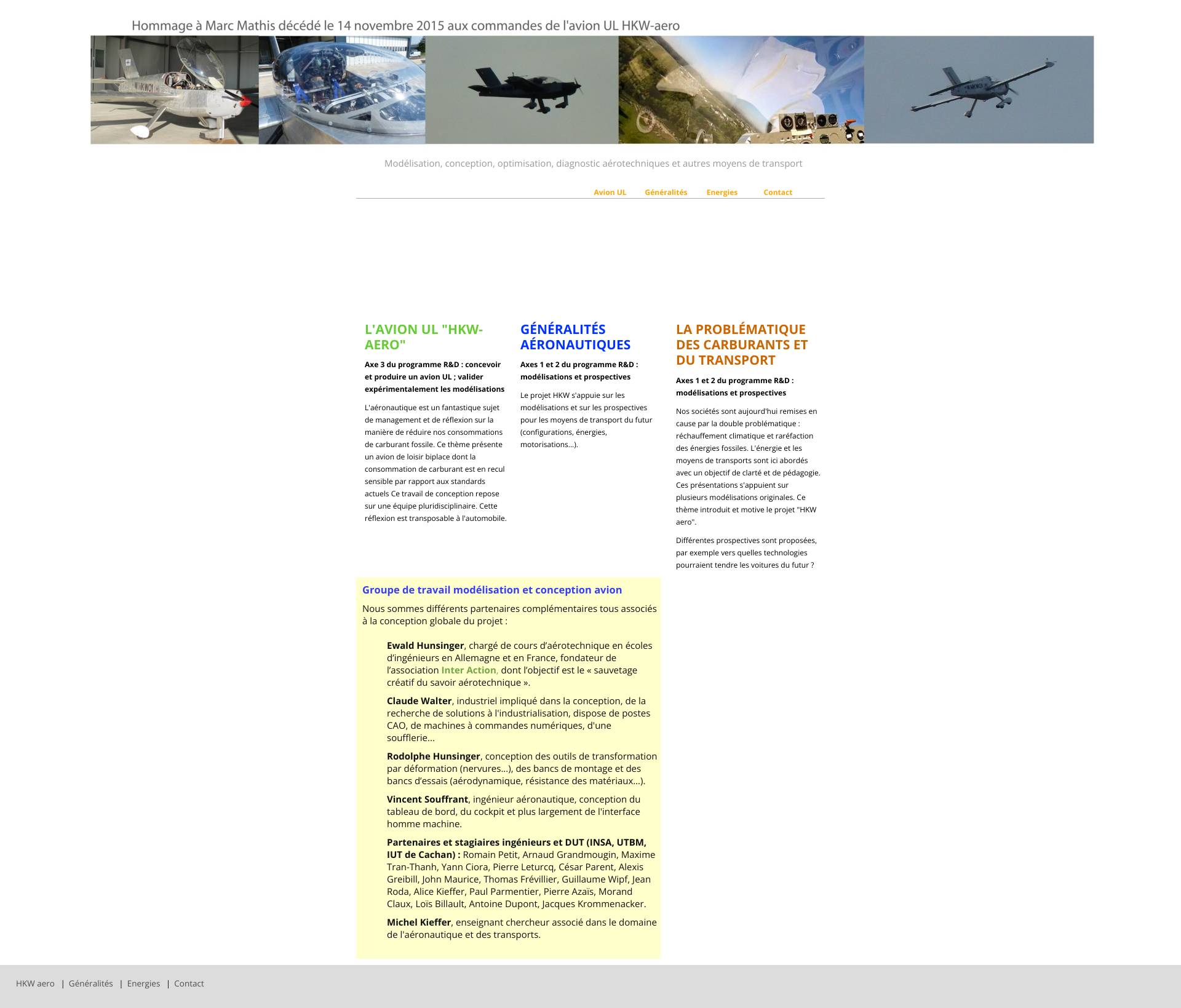 Aperçu du site