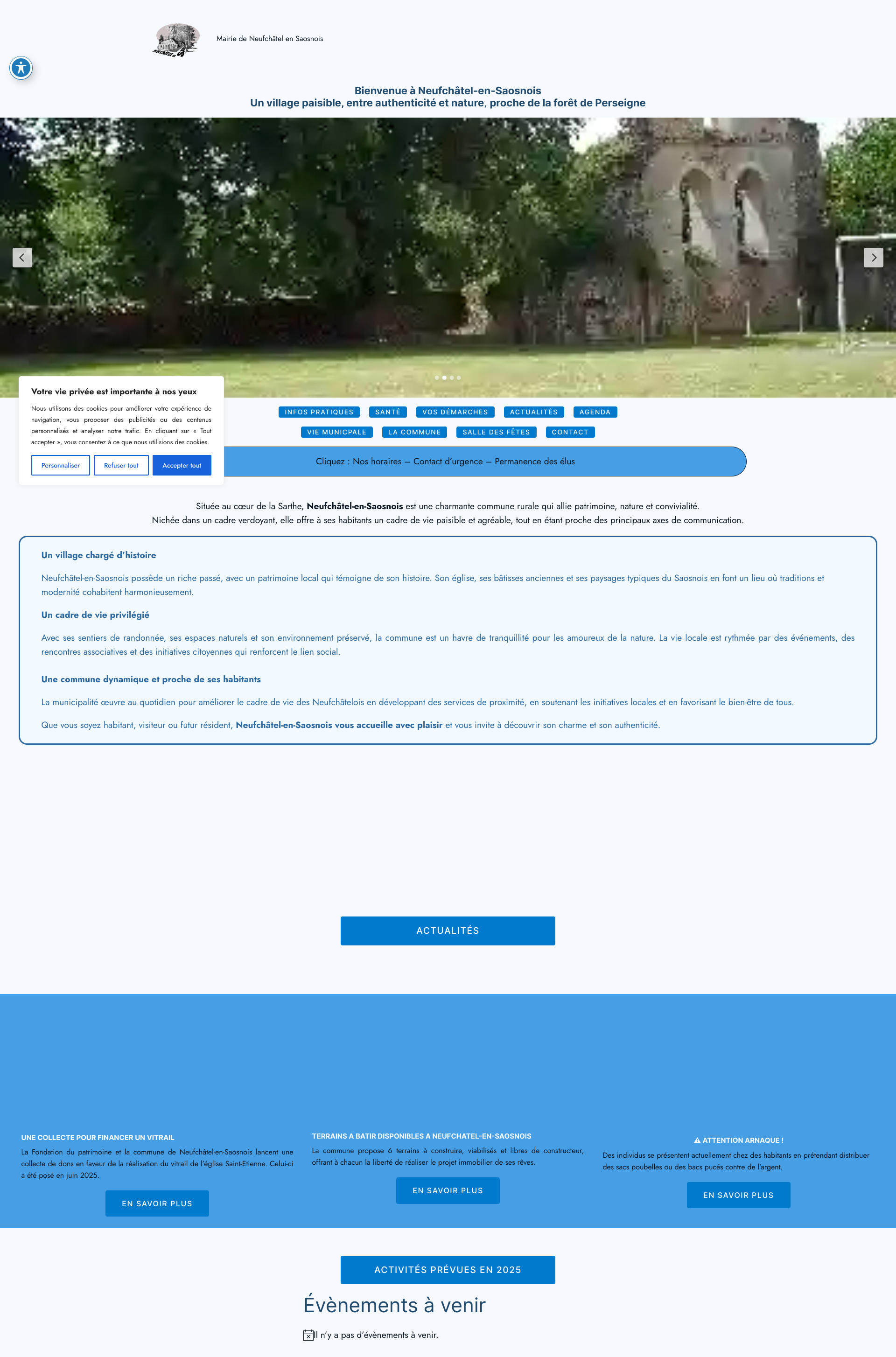 Aperçu du site