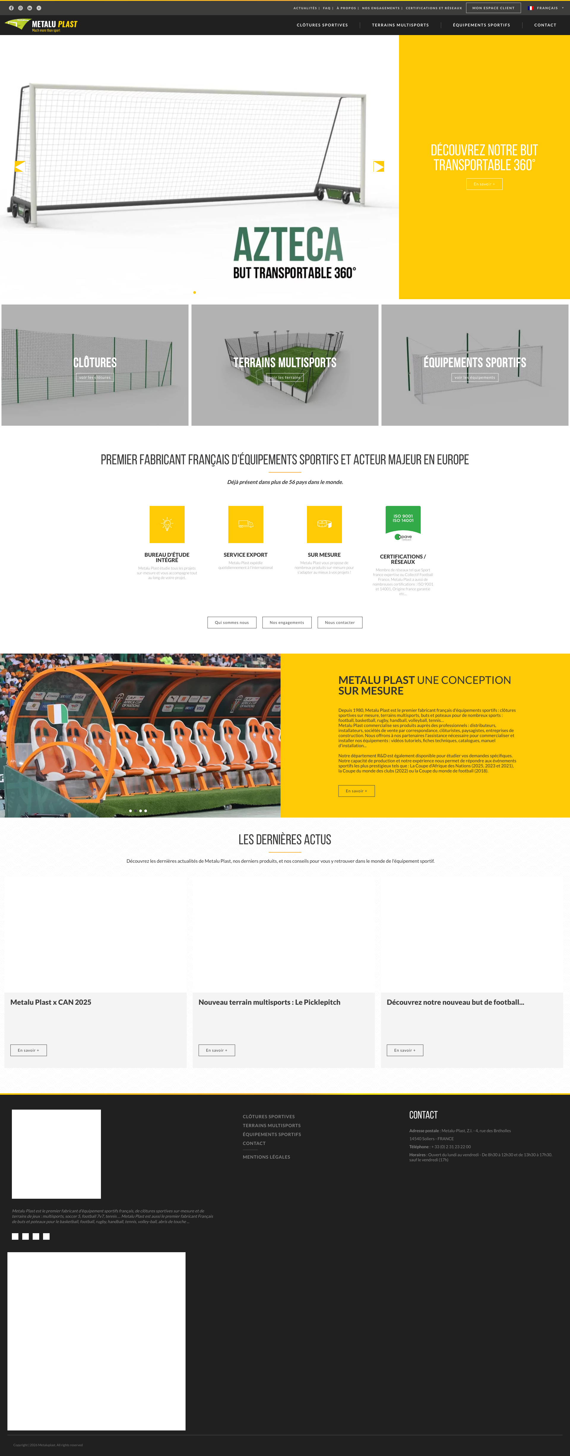 Aperçu du site