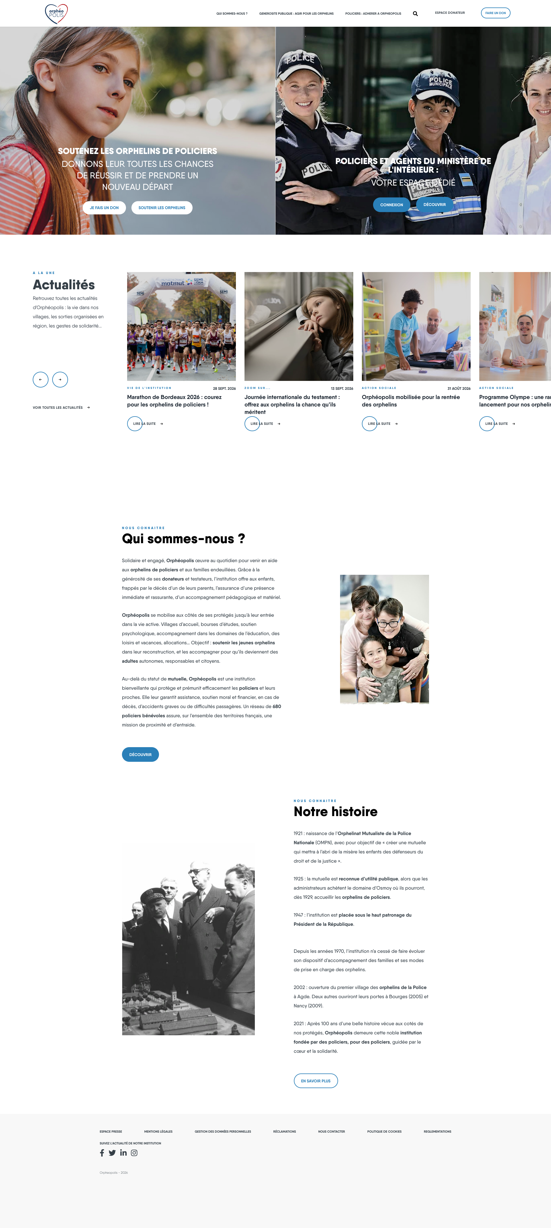Aperçu du site