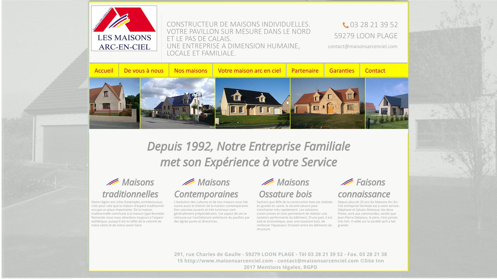 Aperçu du site