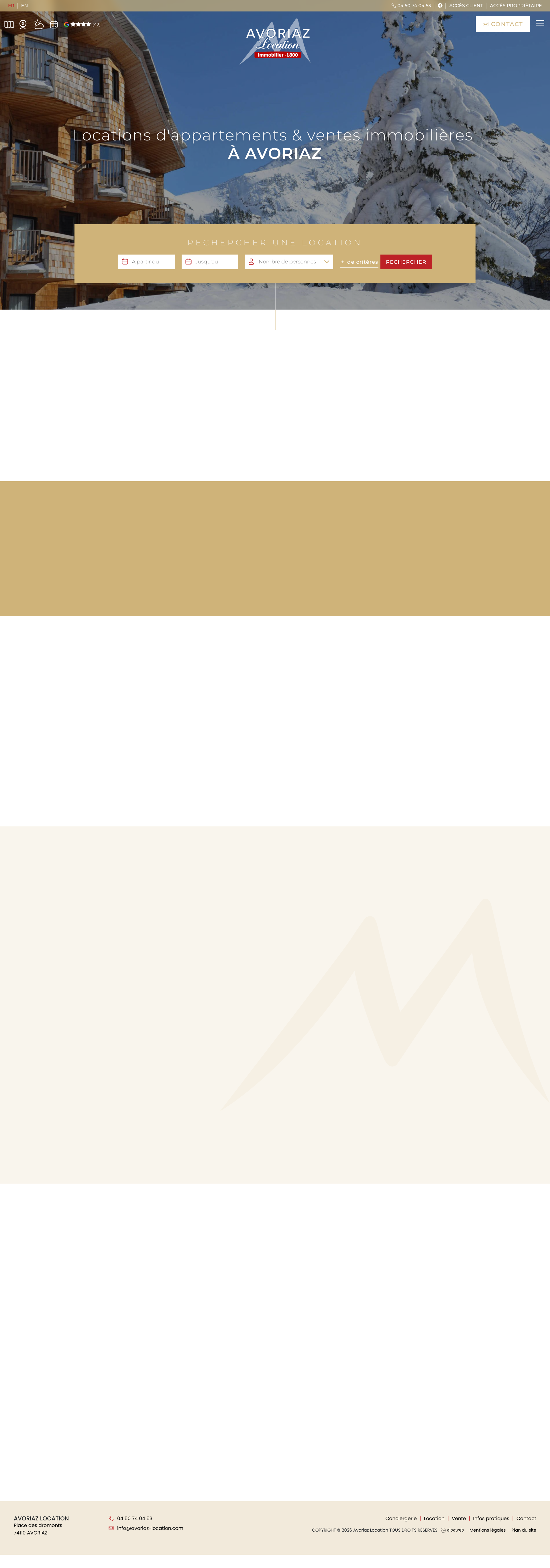 Aperçu du site