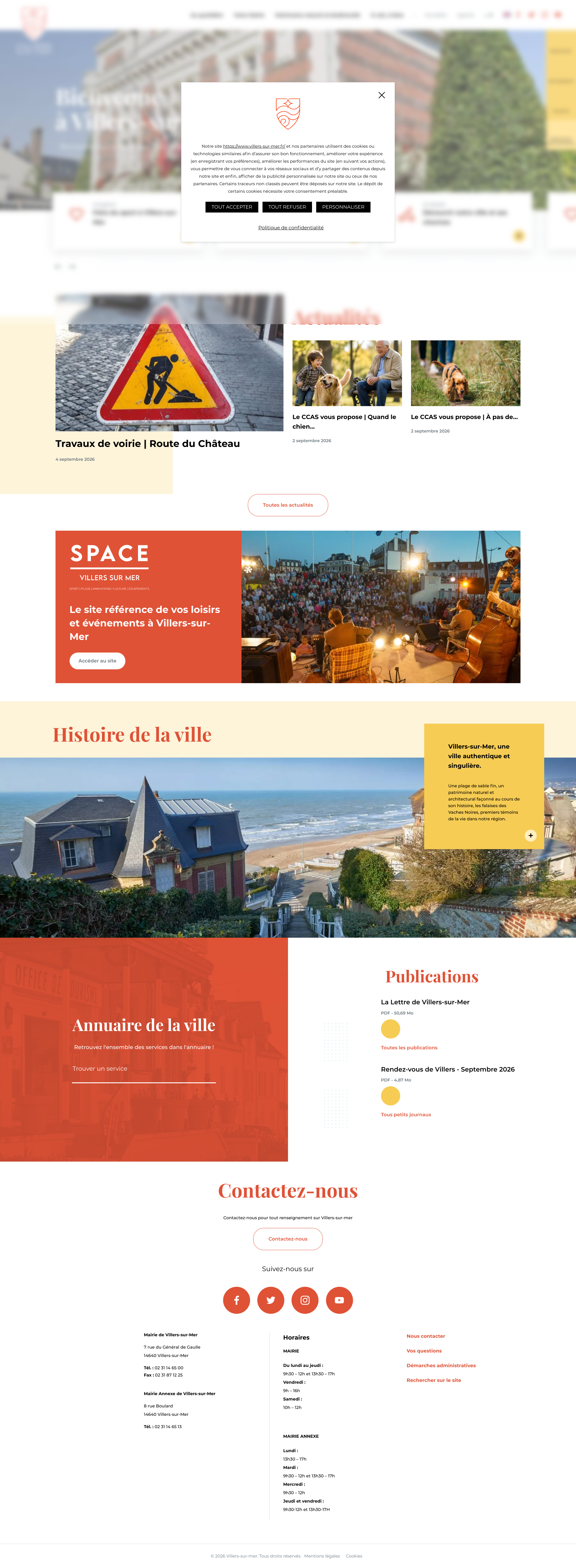 Aperçu du site