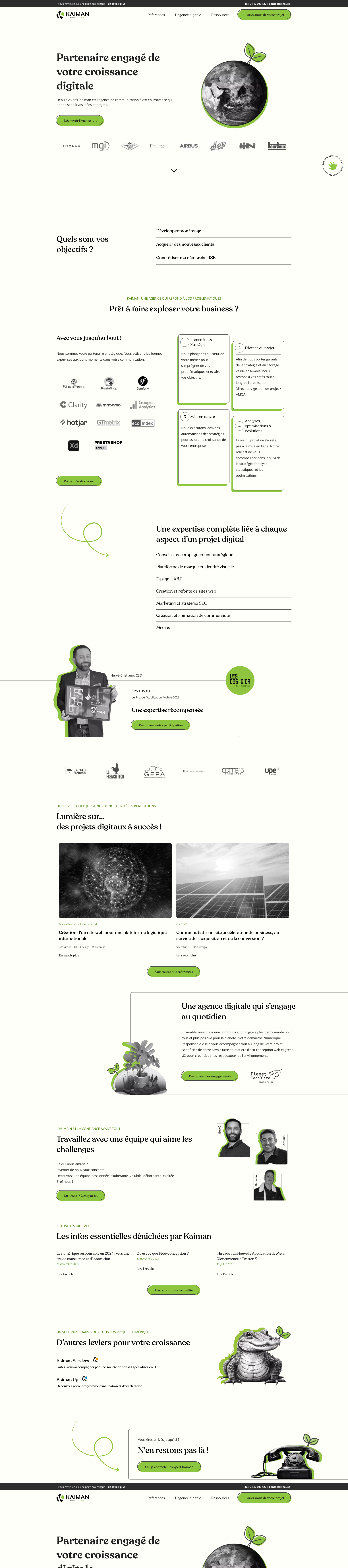Aperçu du site