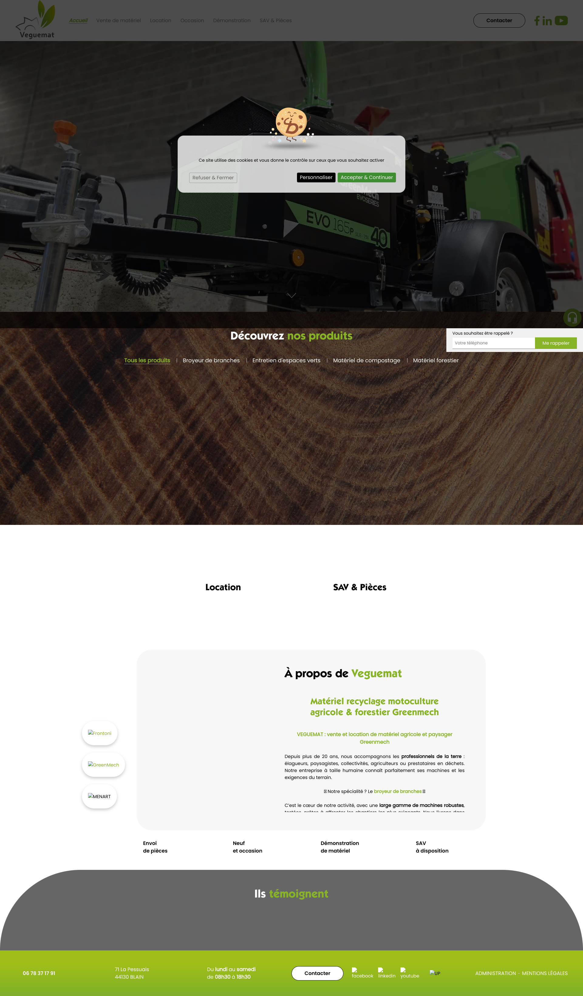 Aperçu du site