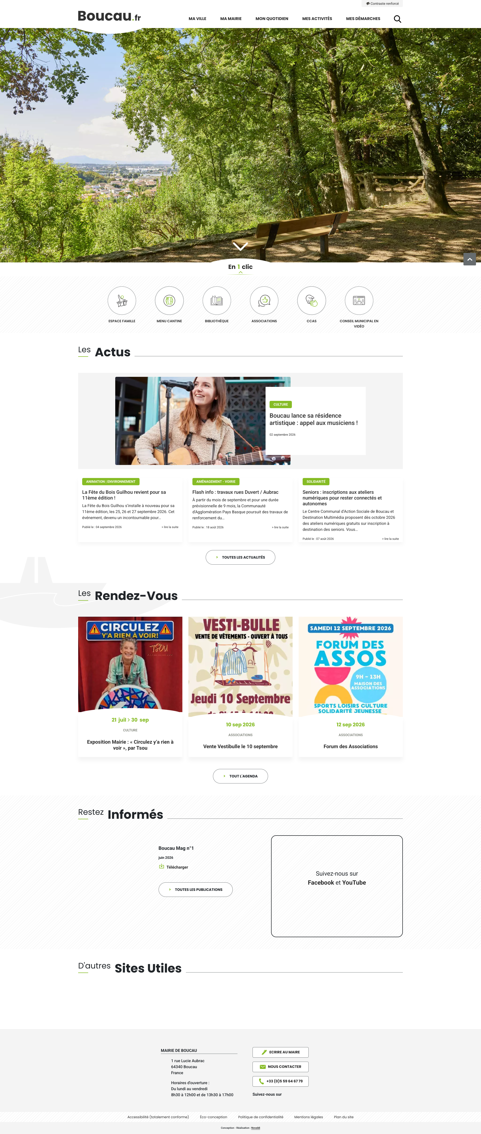 Aperçu du site