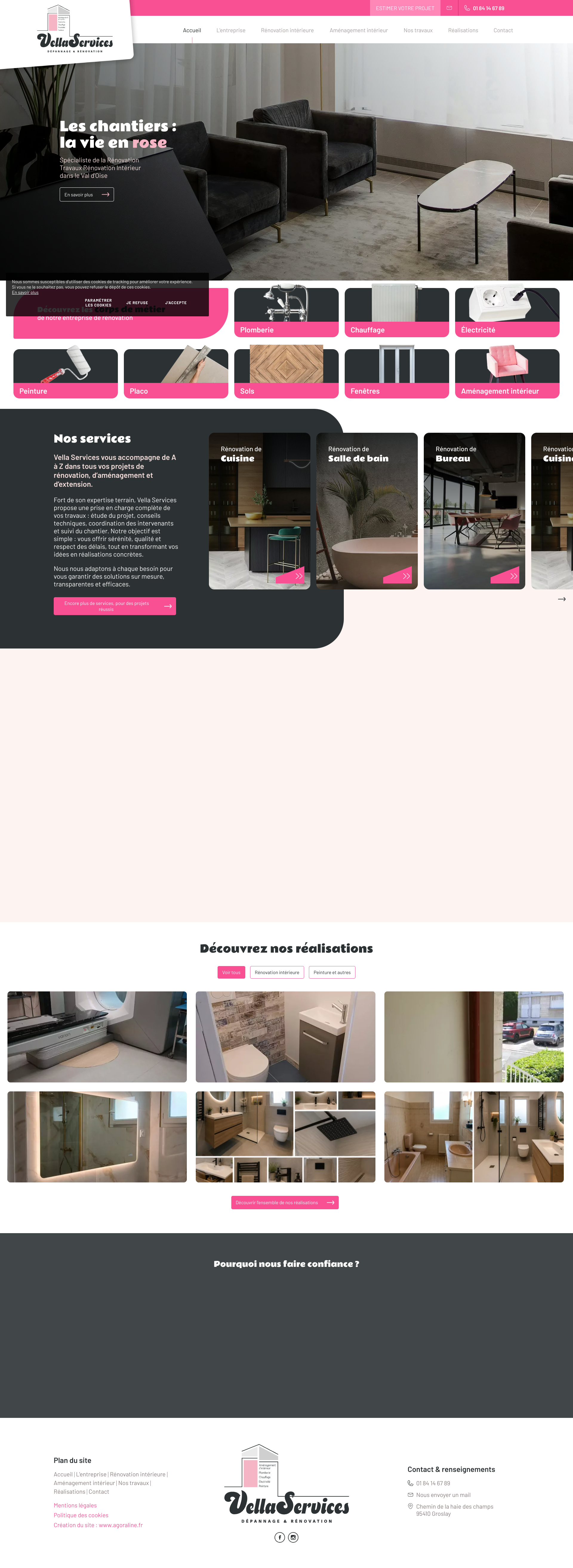 Aperçu du site