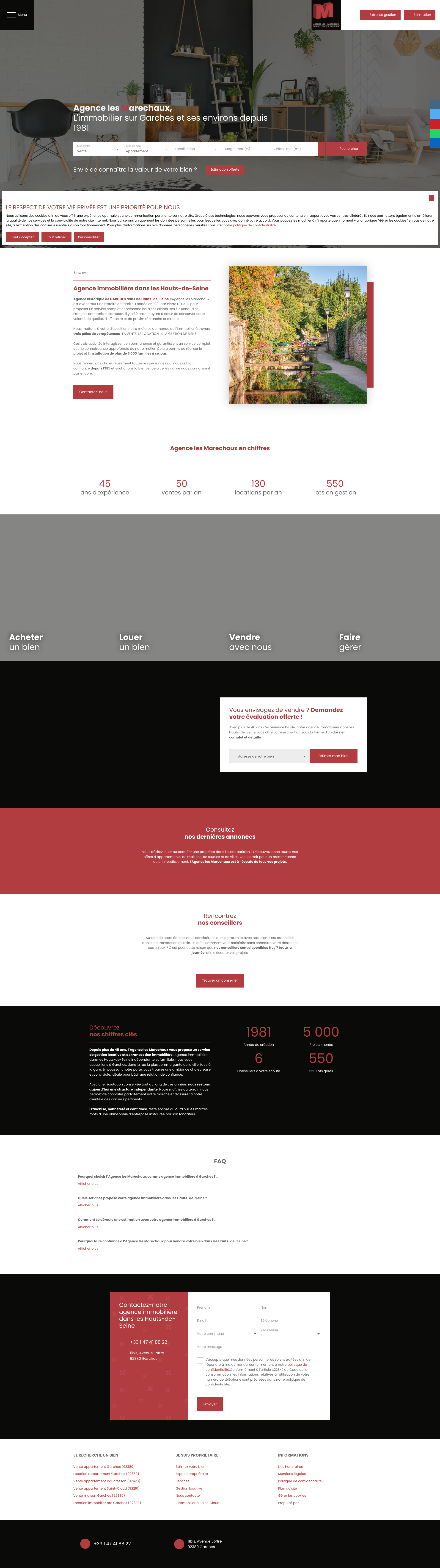 Aperçu du site