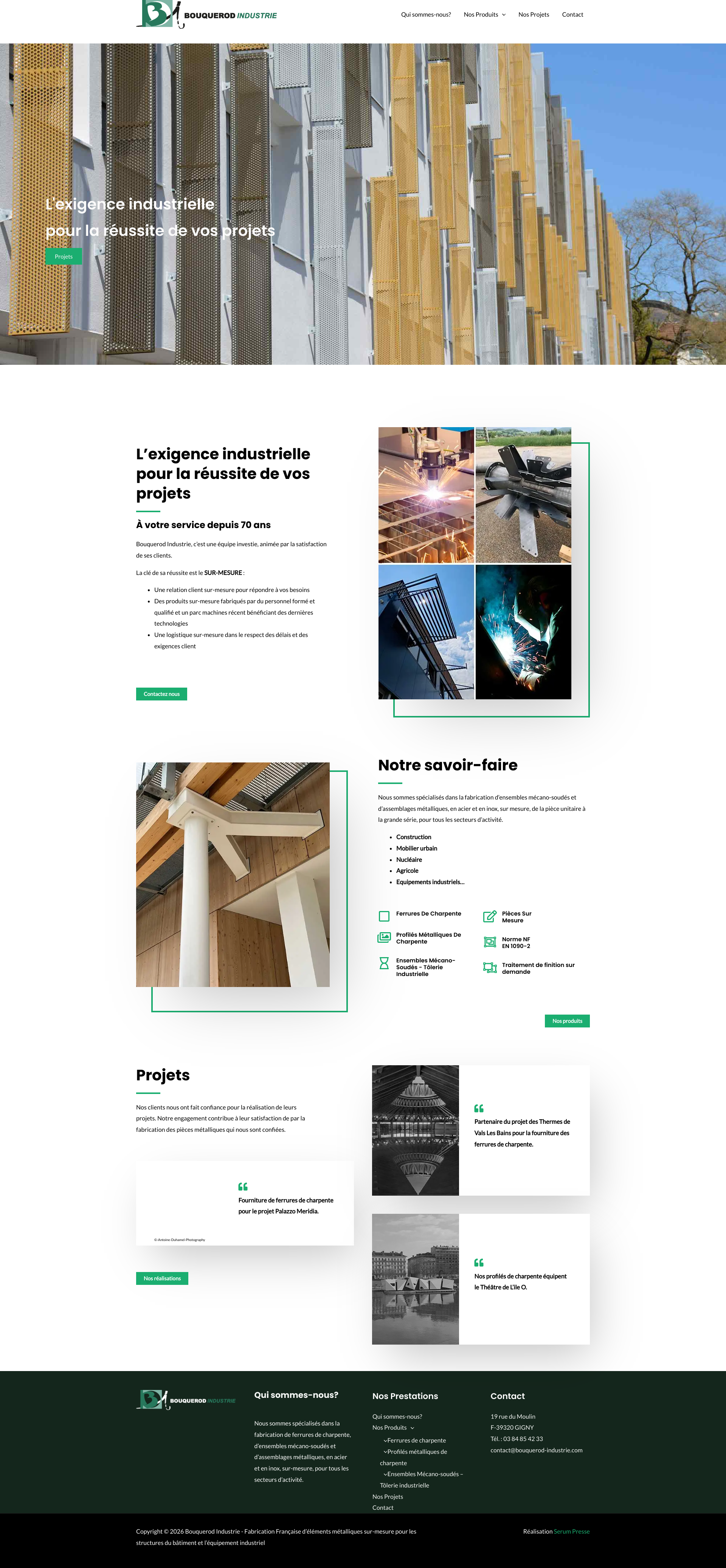 Aperçu du site
