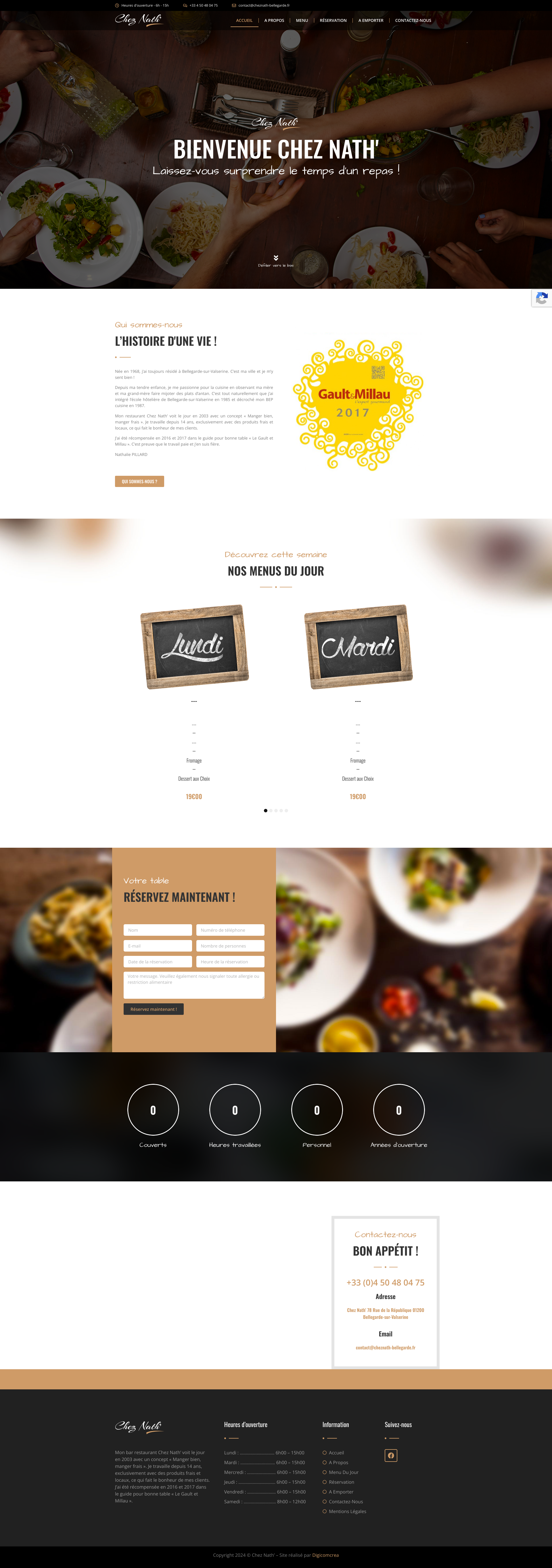 Aperçu du site