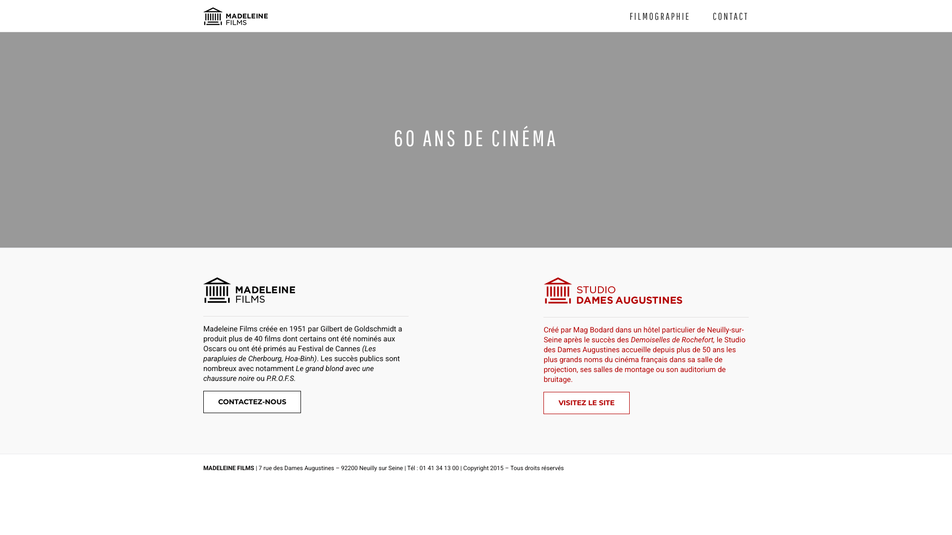 Aperçu du site