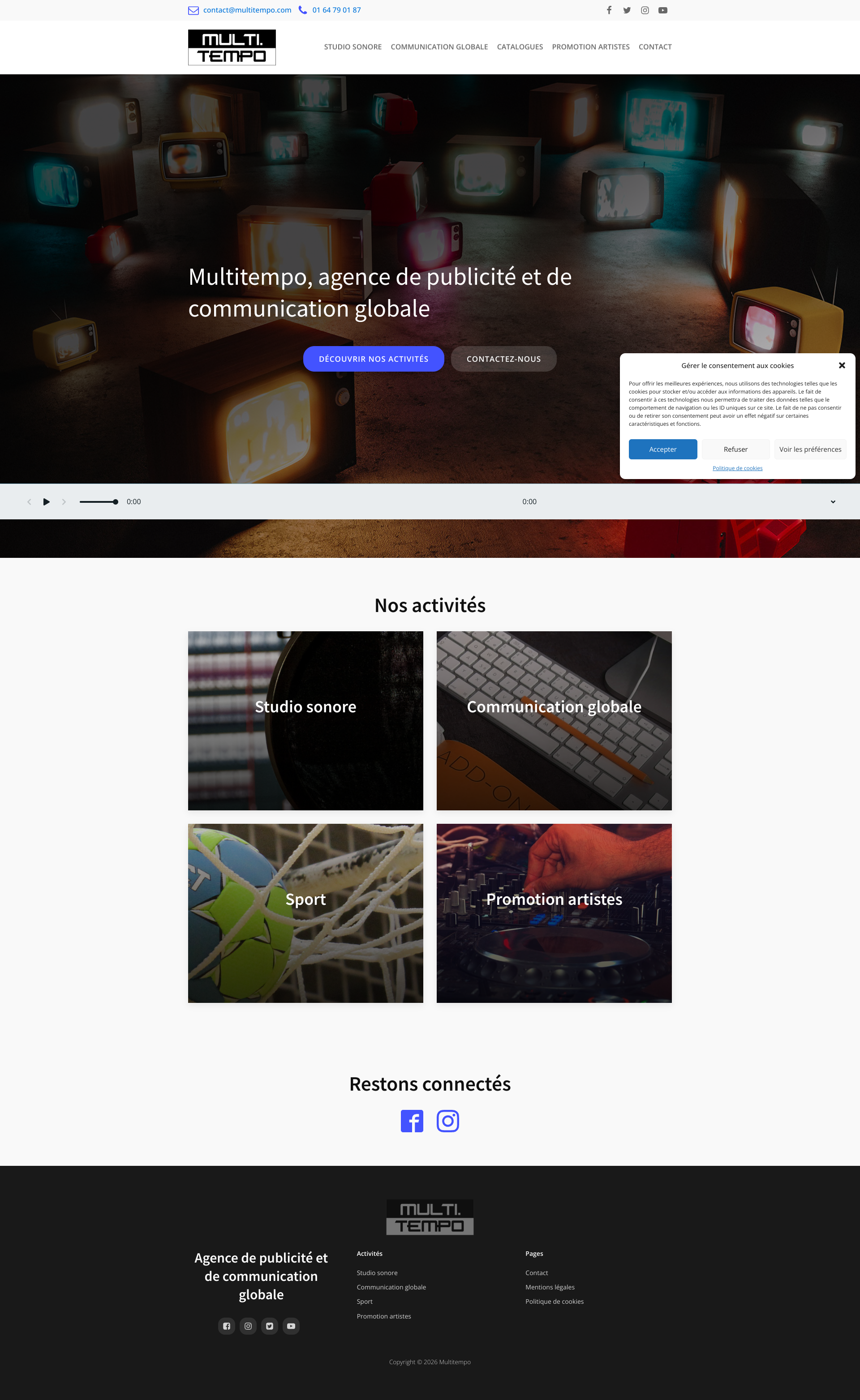 Aperçu du site