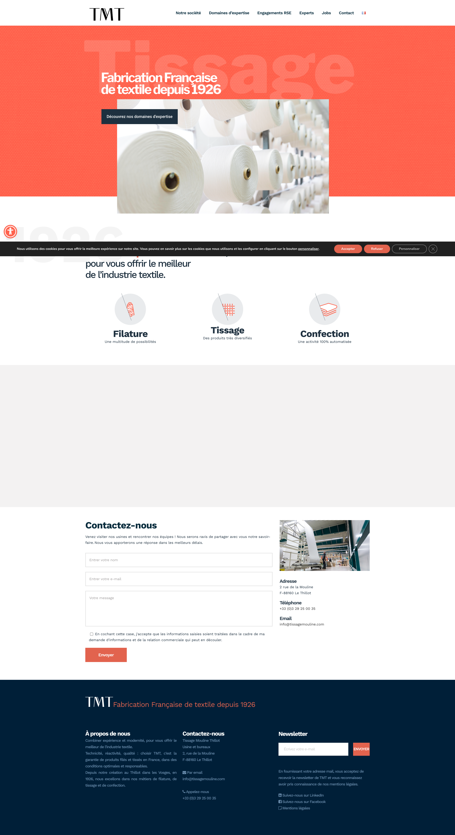 Aperçu du site