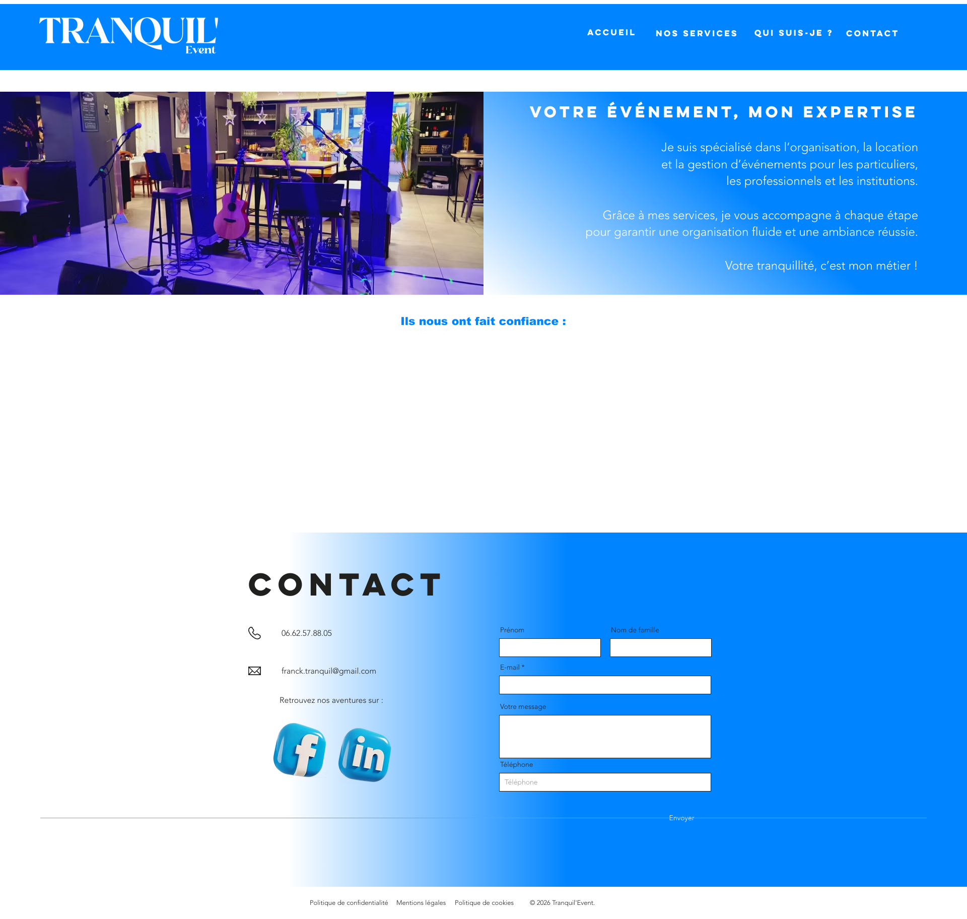 Aperçu du site