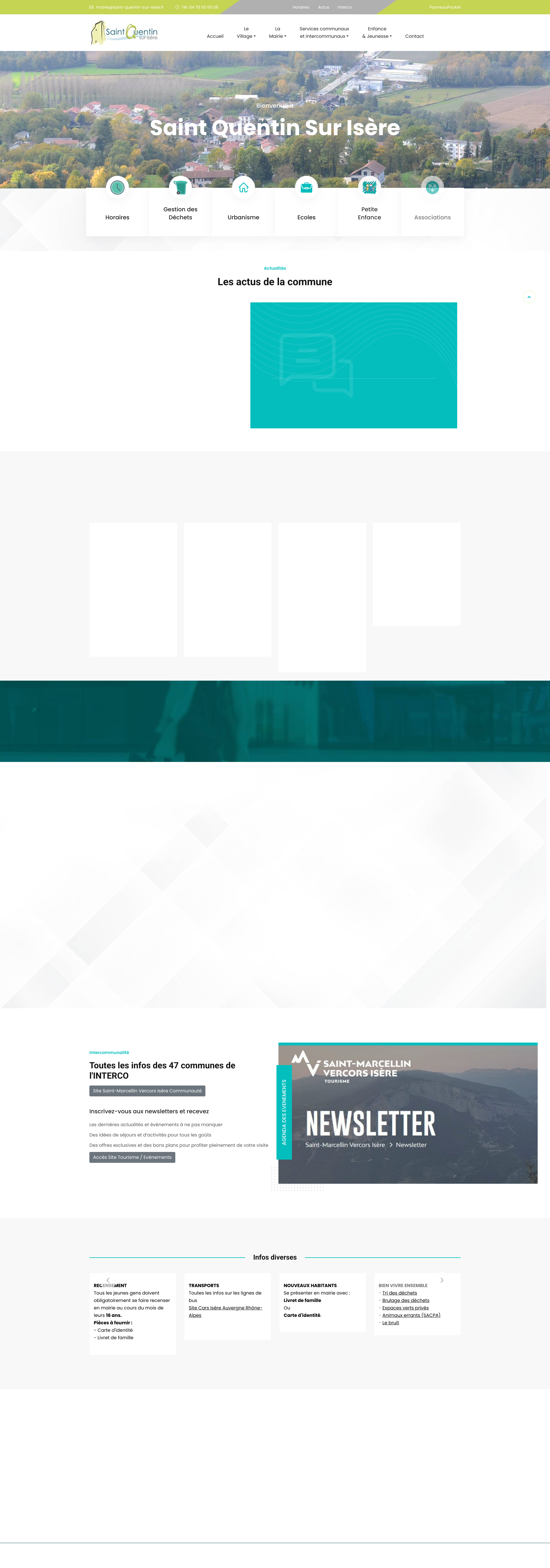 Aperçu du site