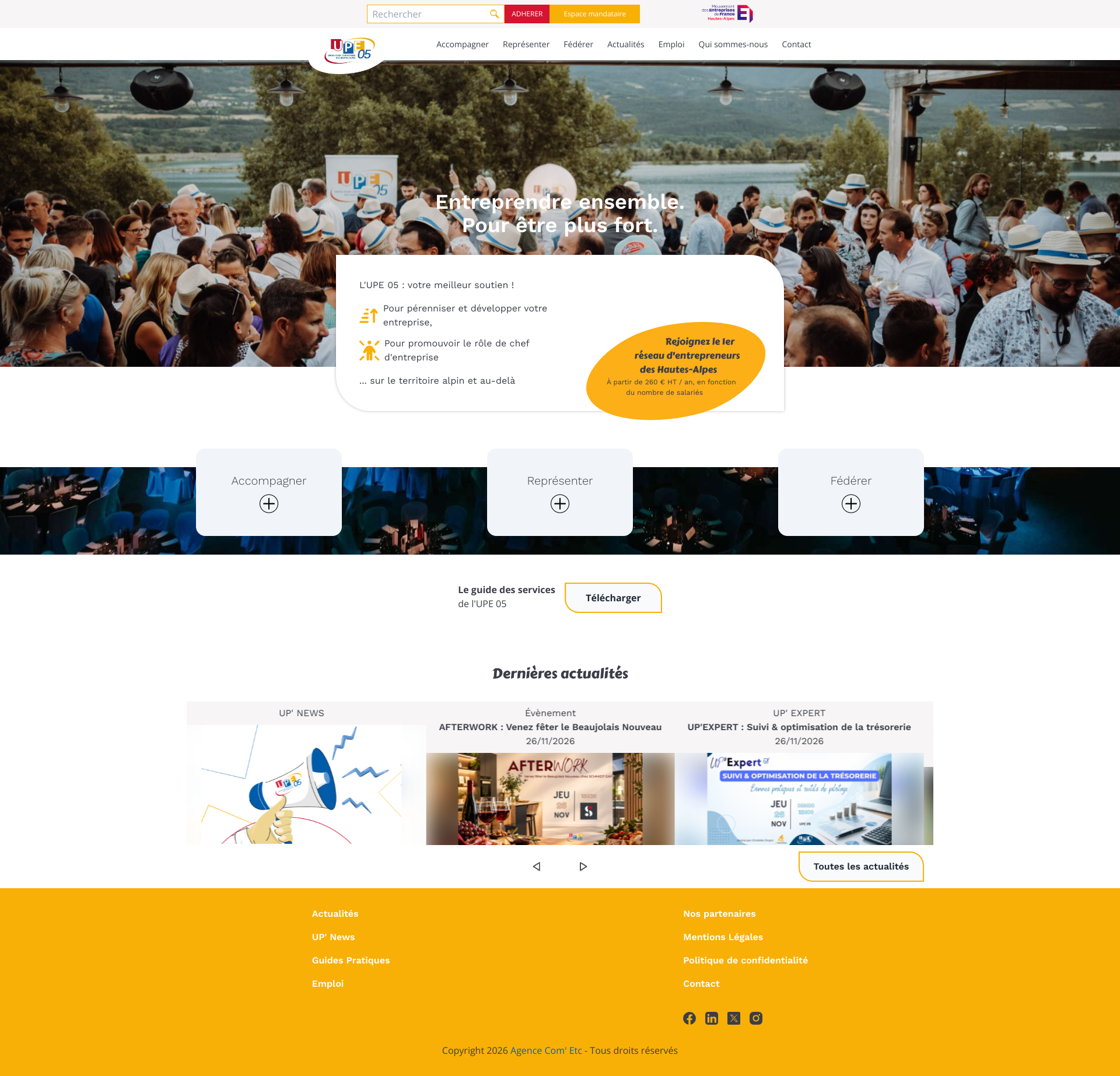 Aperçu du site