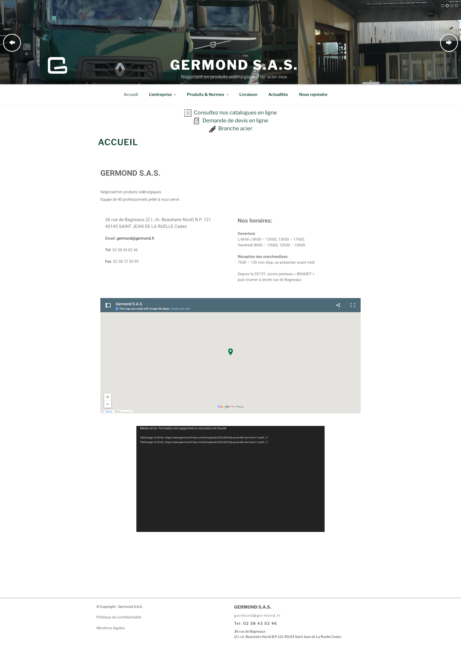 Aperçu du site