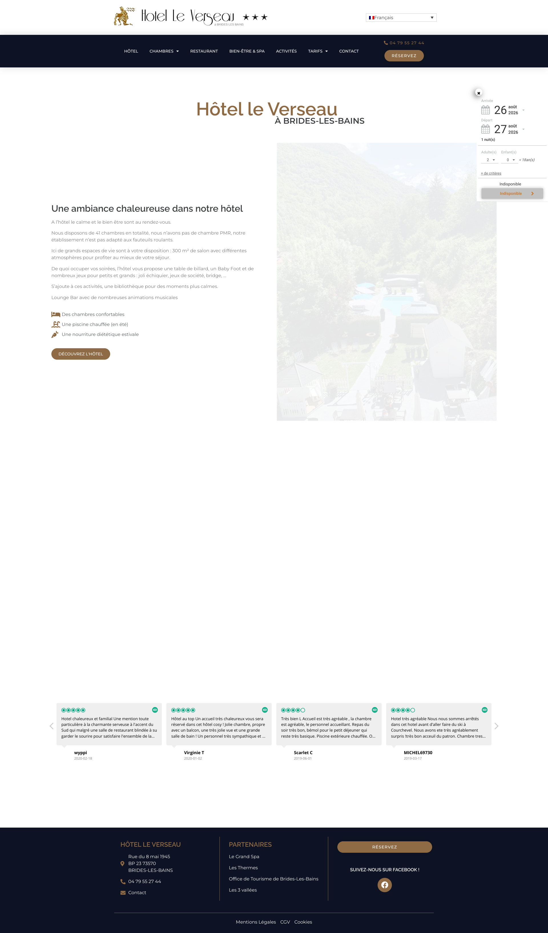 Aperçu du site
