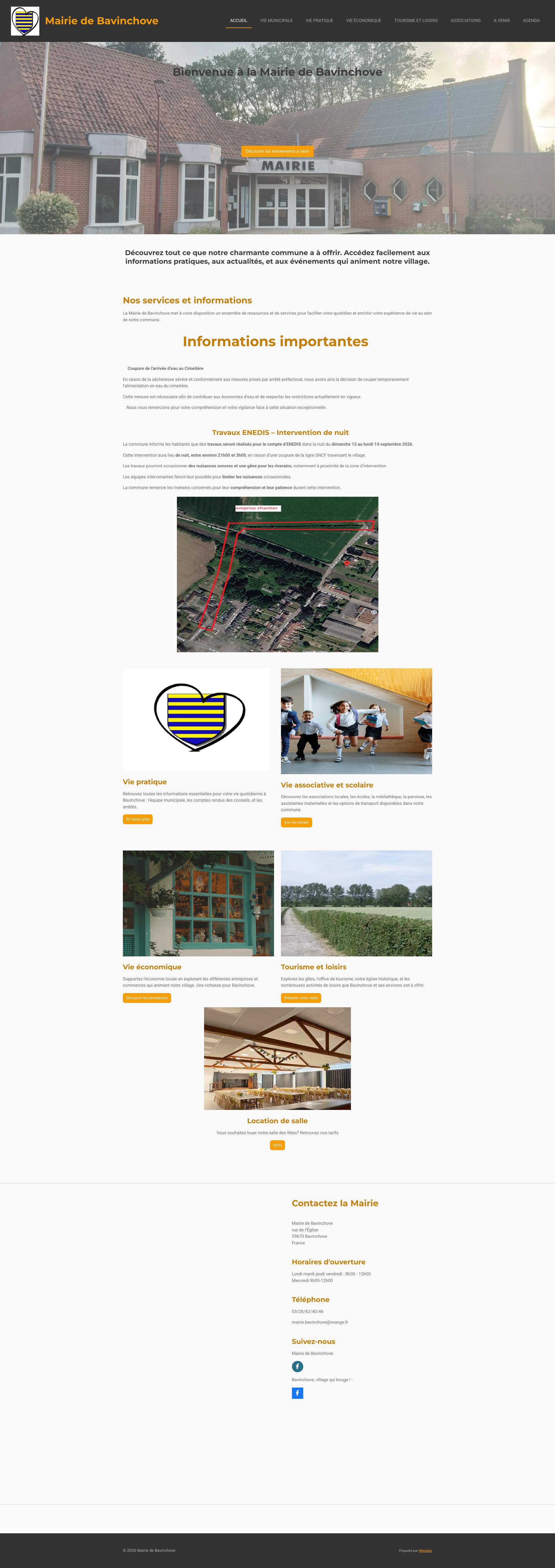 Aperçu du site