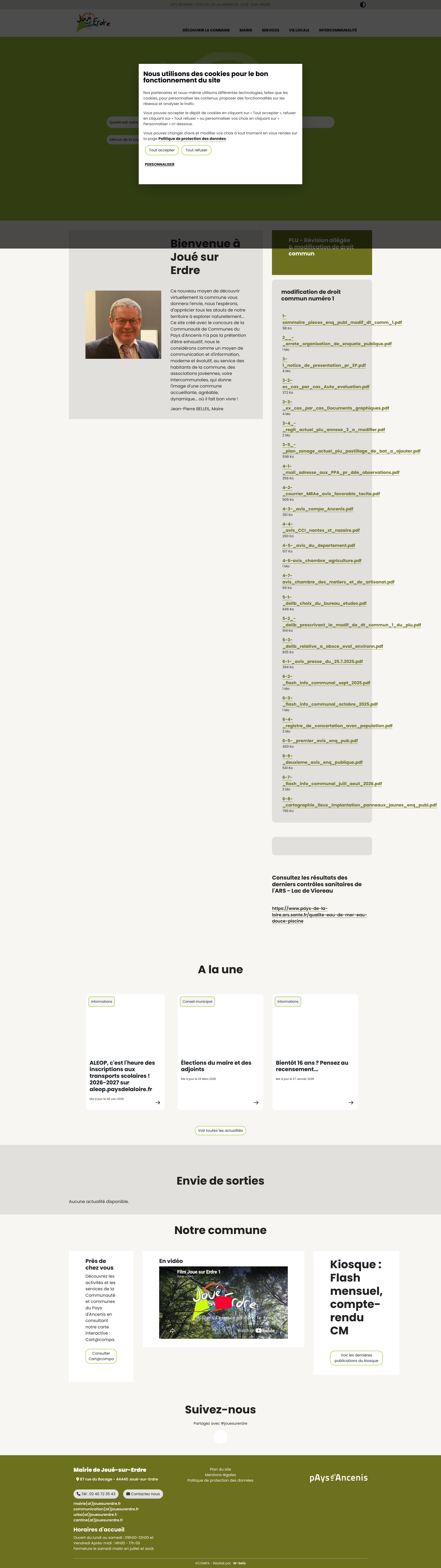 Aperçu du site