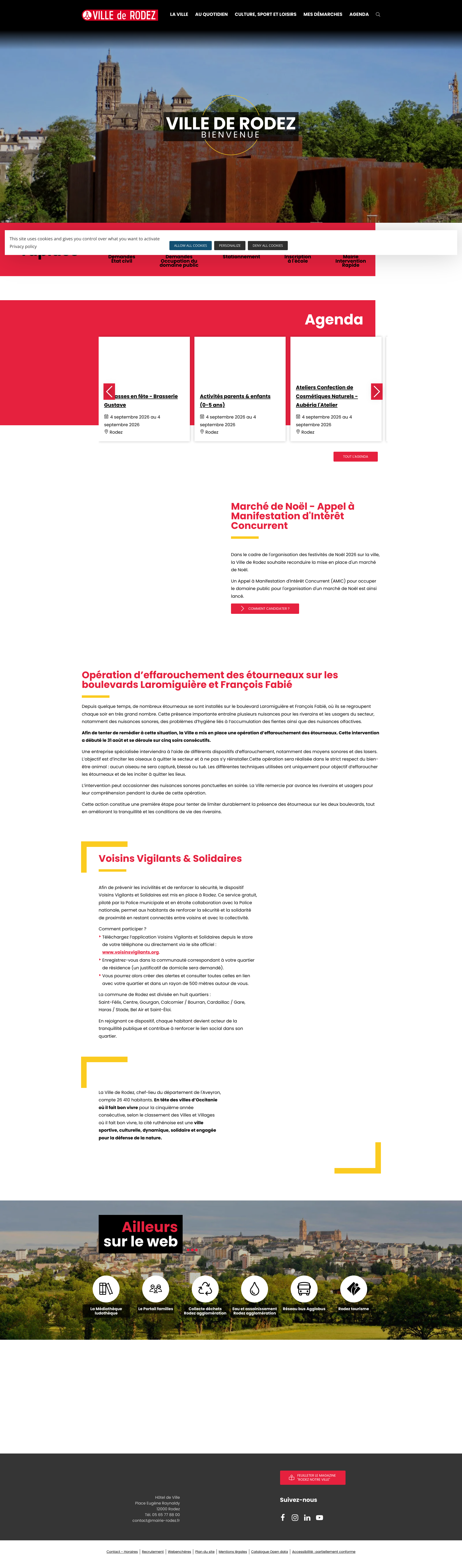 Aperçu du site