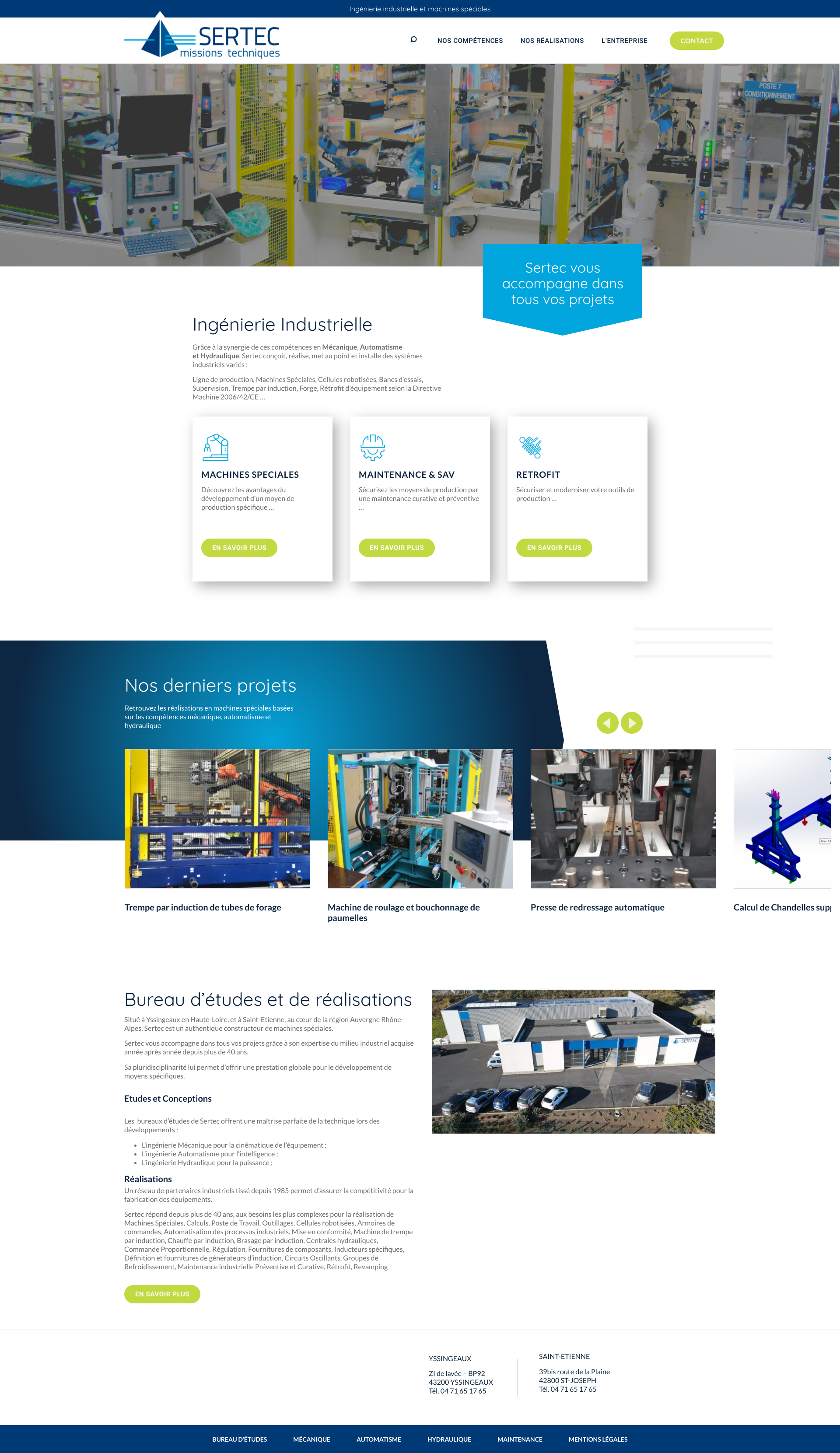 Aperçu du site