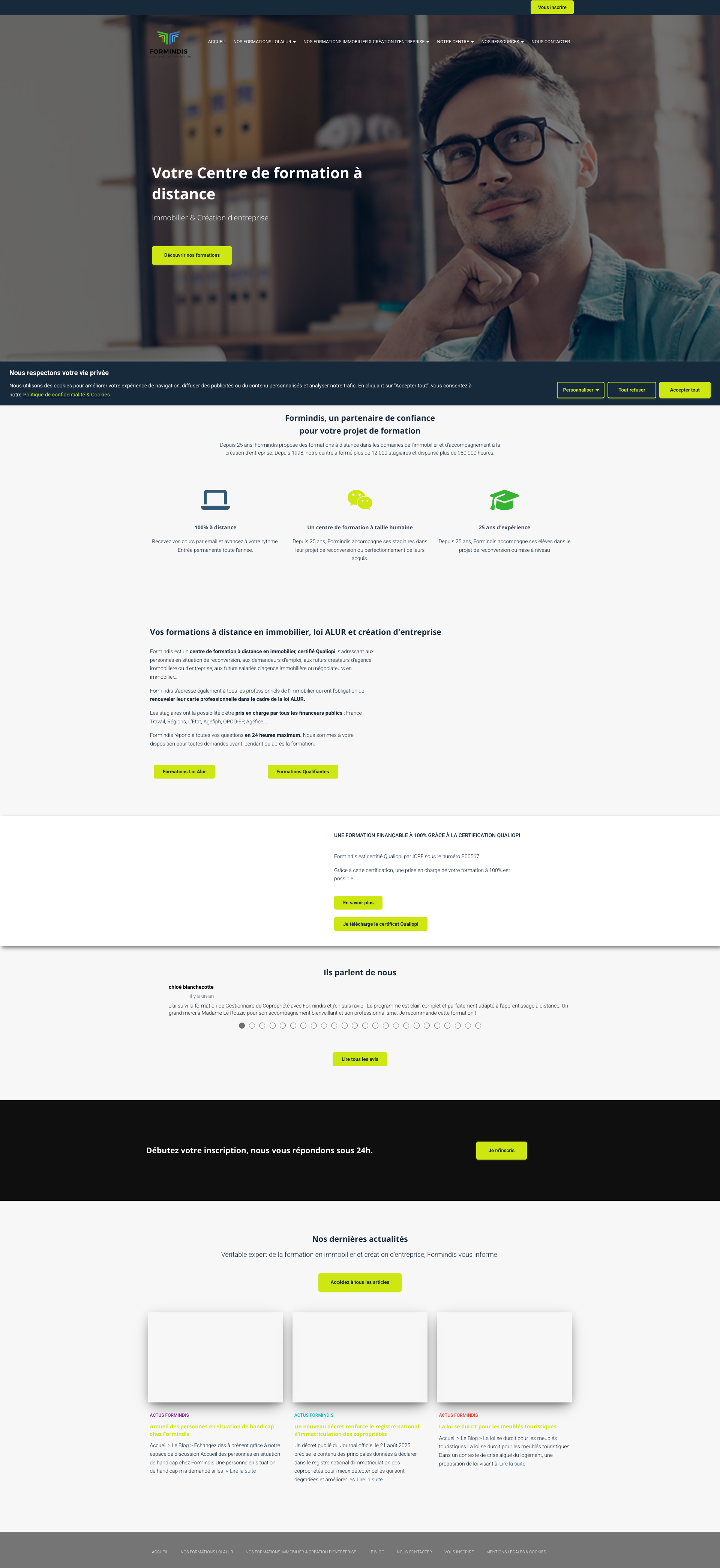 Aperçu du site