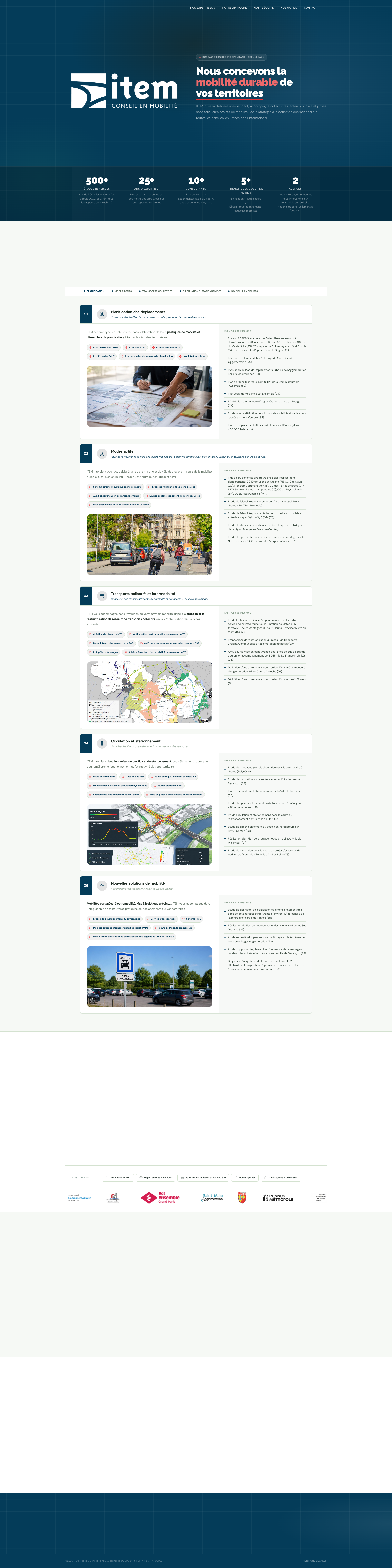 Aperçu du site
