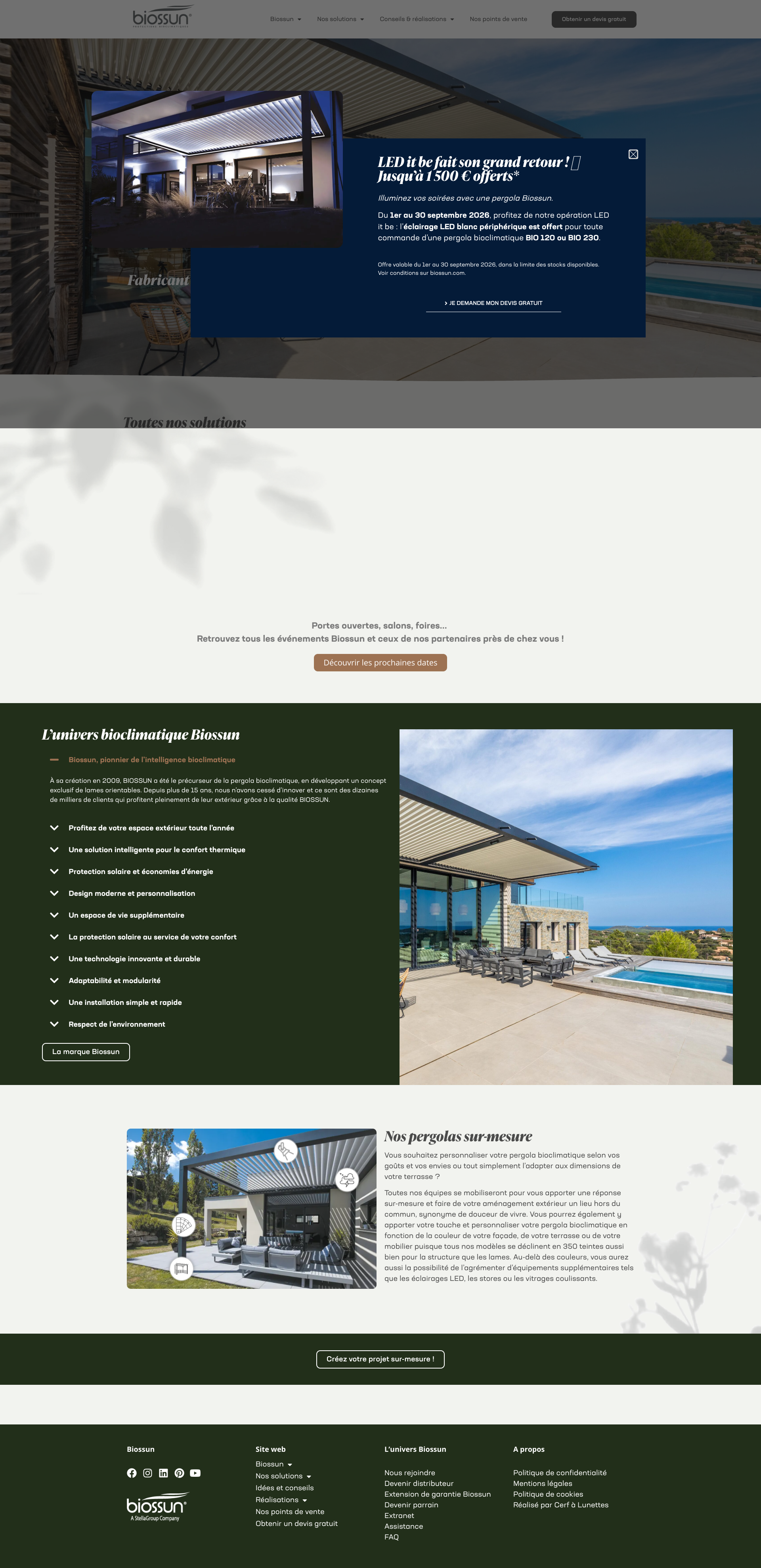 Aperçu du site