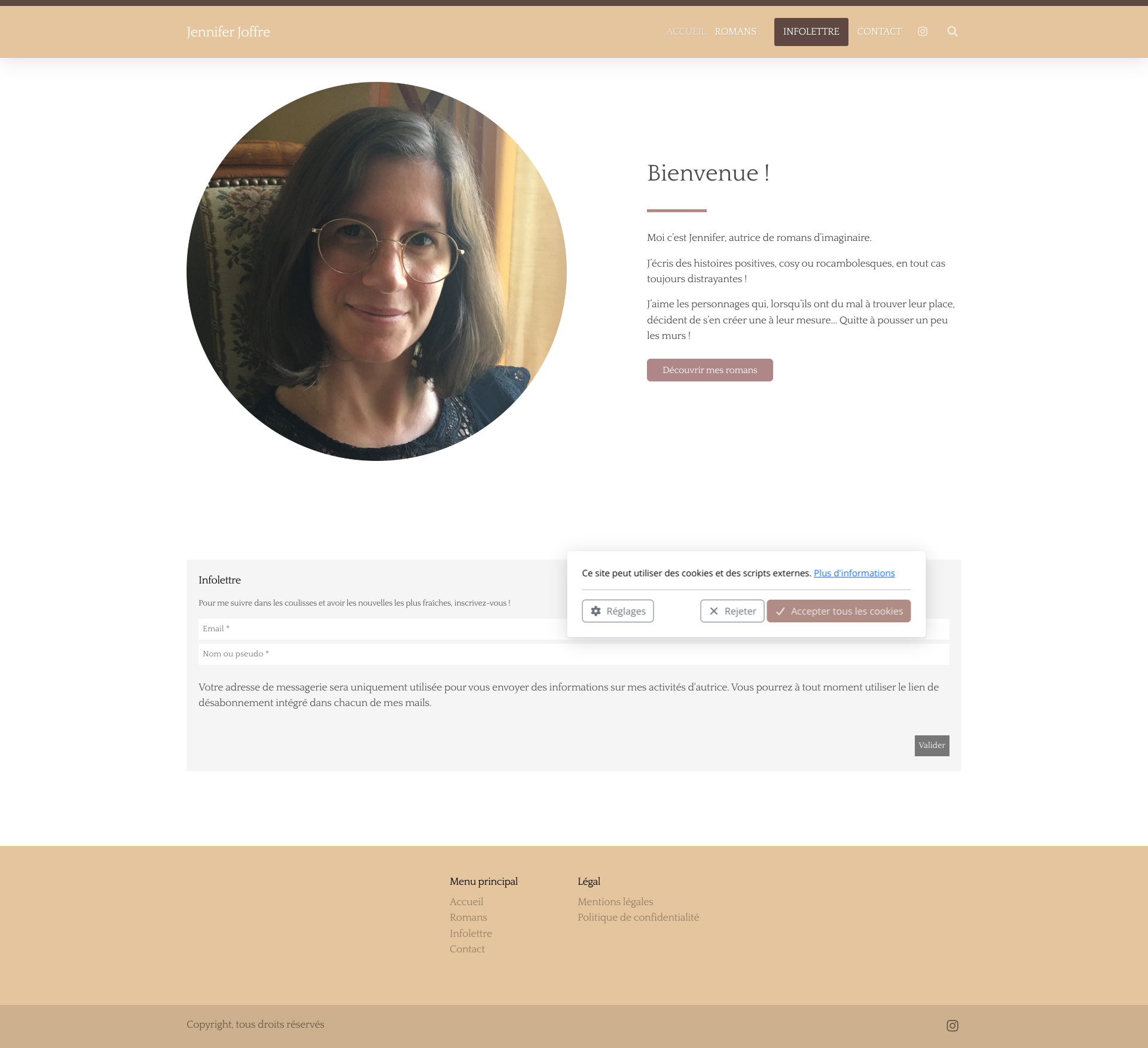Aperçu du site
