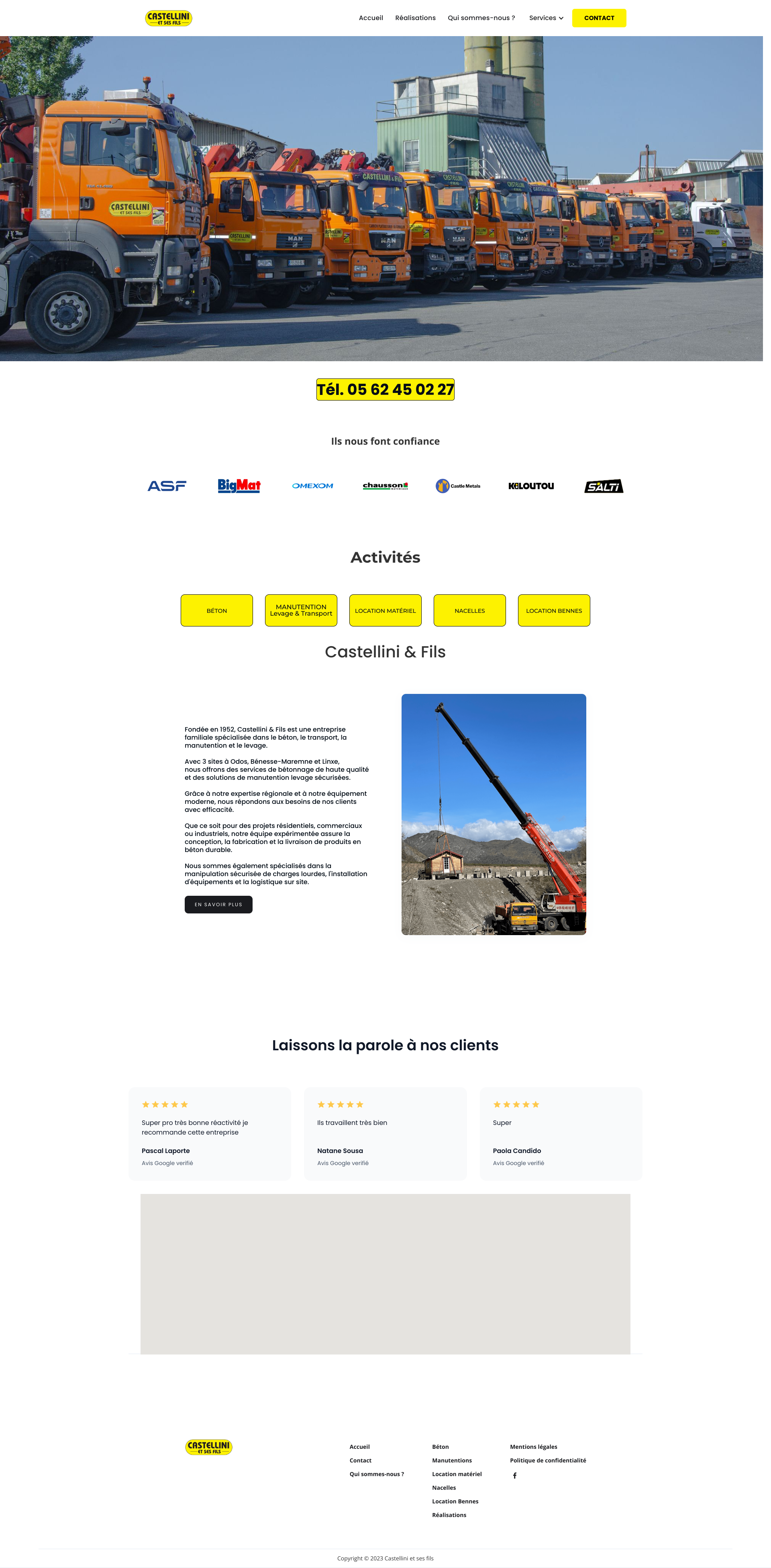 Aperçu du site