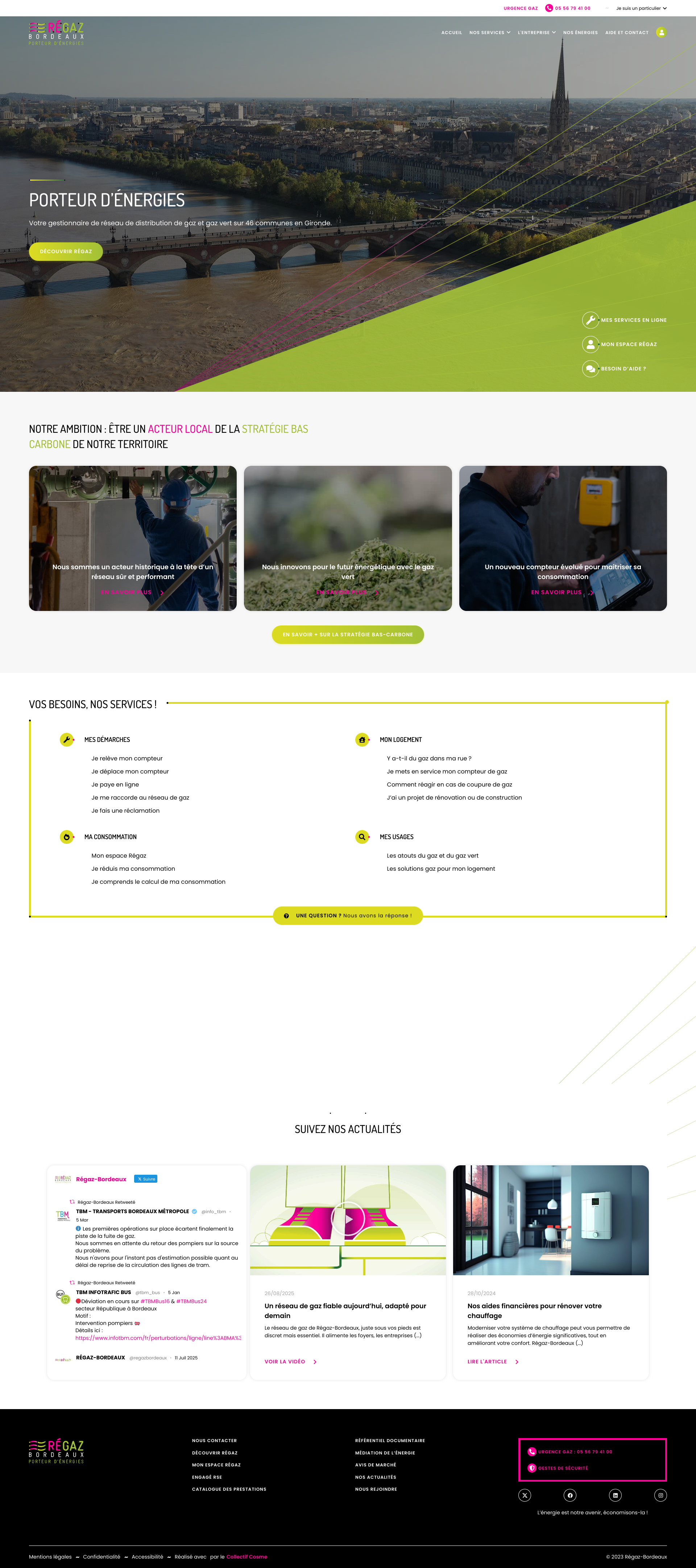 Aperçu du site