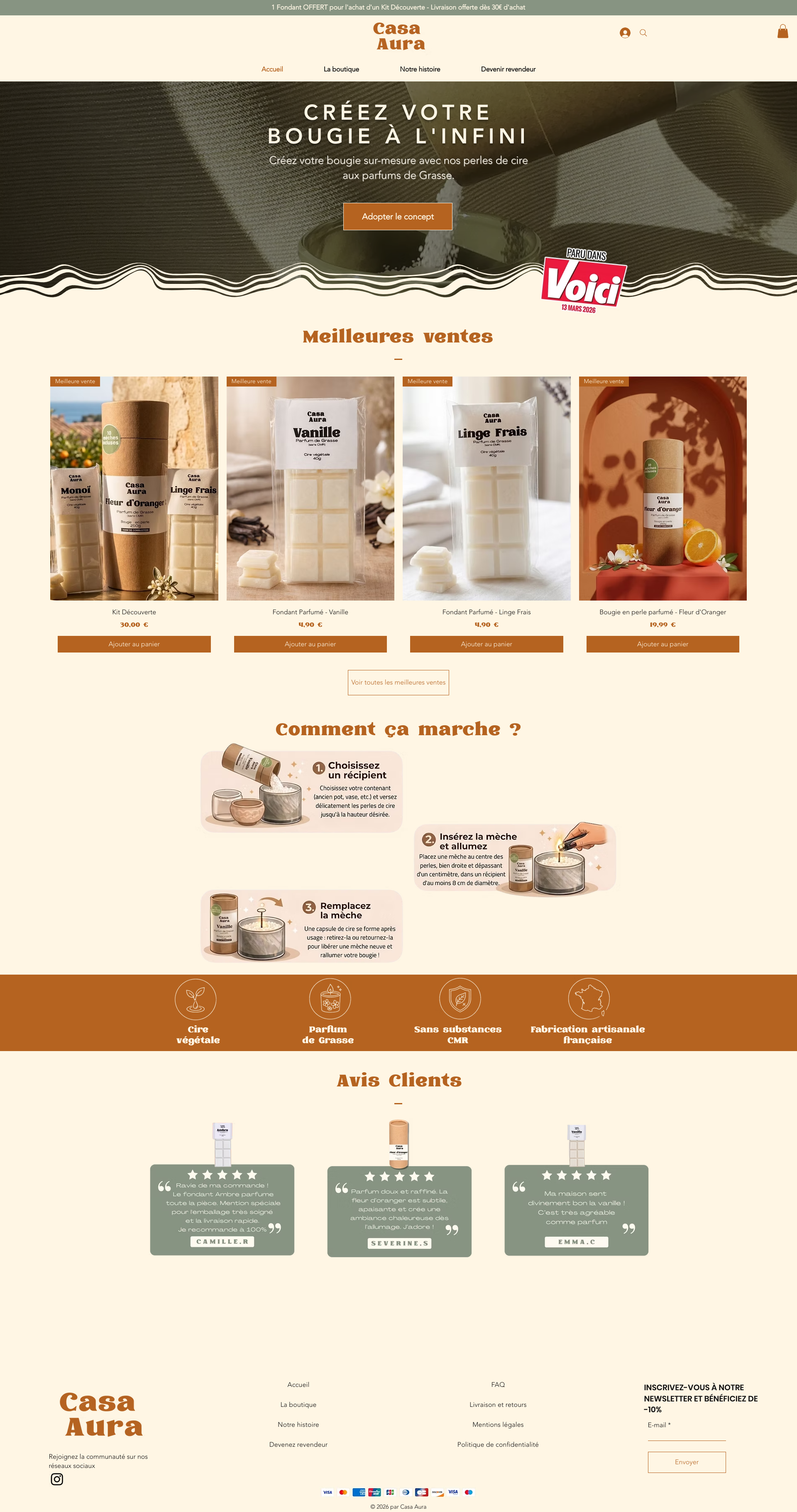 Aperçu du site