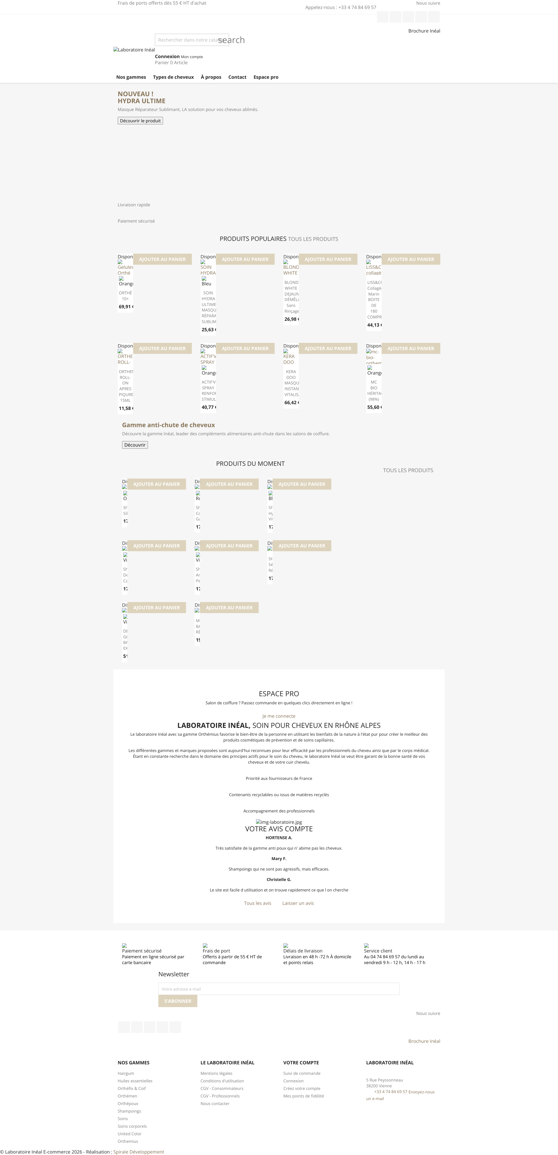 Aperçu du site