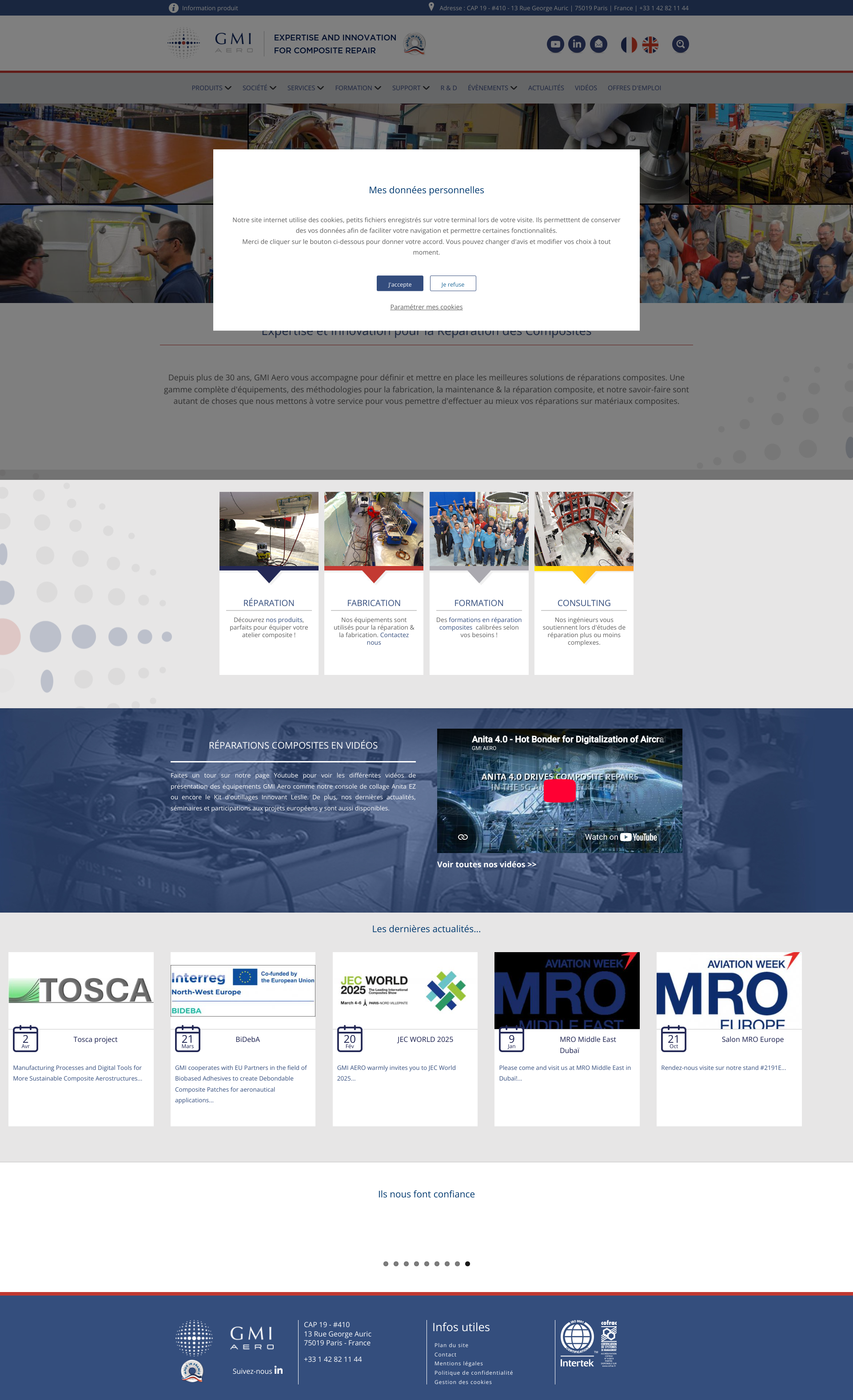 Aperçu du site