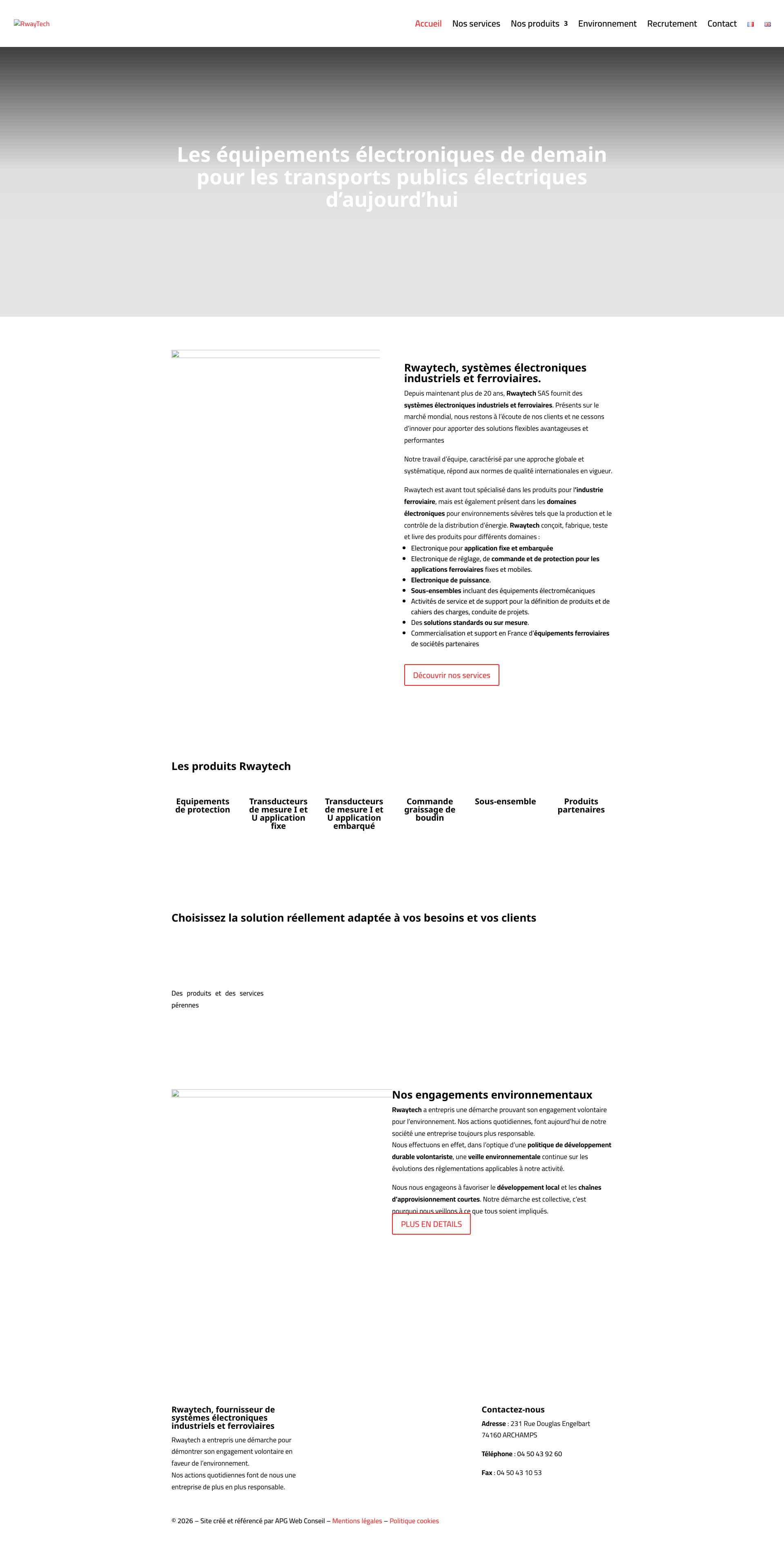 Aperçu du site