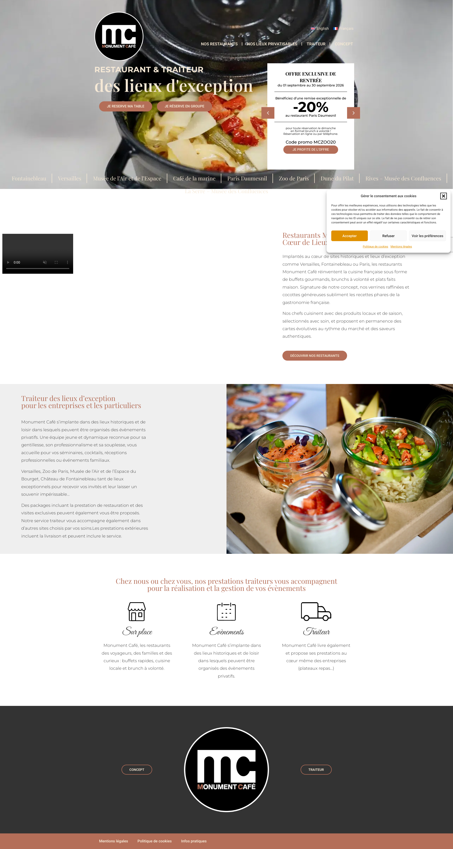 Aperçu du site